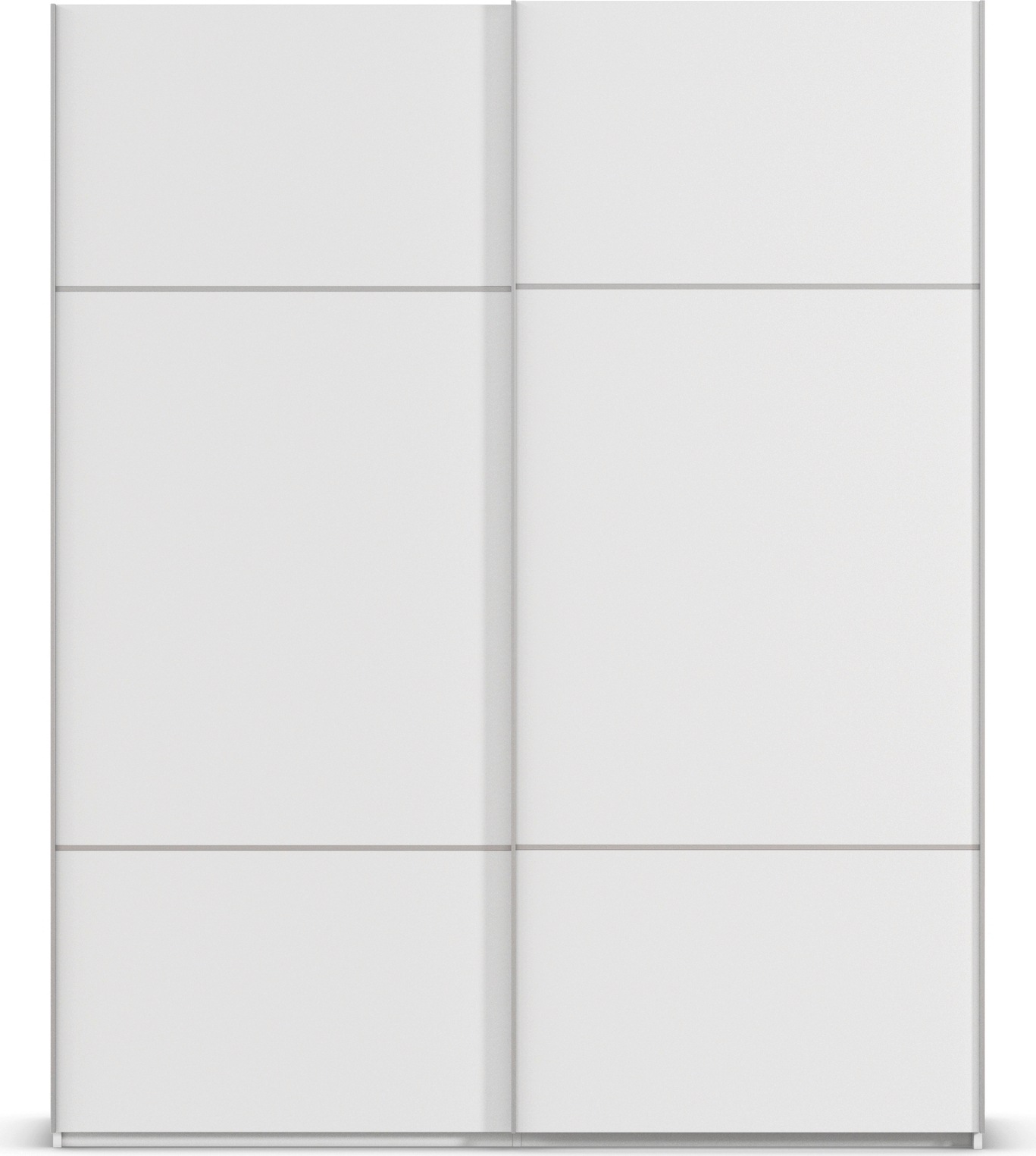rauch Schwebetürenschrank »Kleiderschrank Schrank Garderobe Schlafzimmerschrank SCALE-TRIO«, edle dreigeteilte Front, 2 Zierleisten in Griff-Farbe MADE IN GERMANY