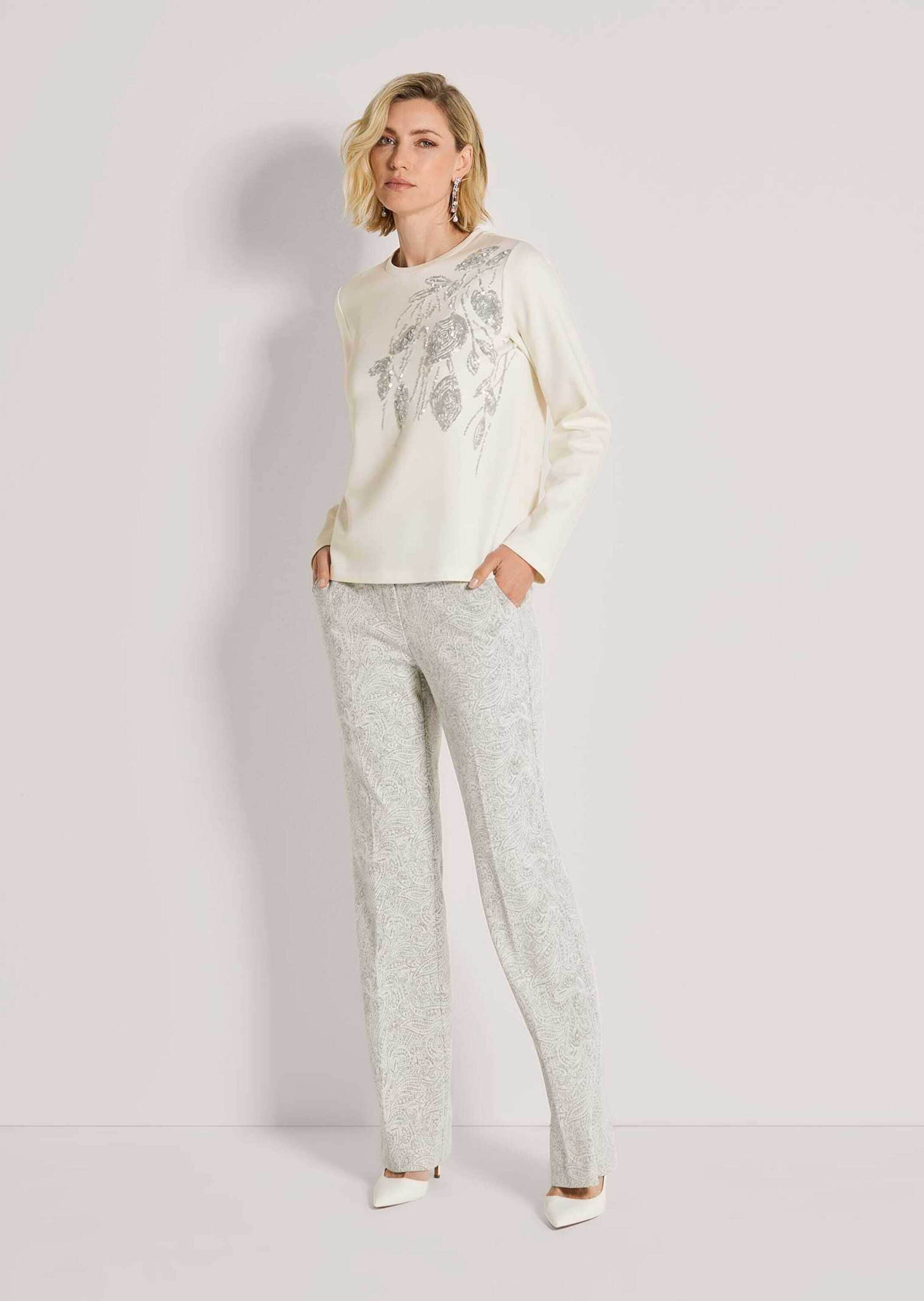 MADELEINE Langarmshirt »Shirt Sweatshirt mit Paillettenstickerei«