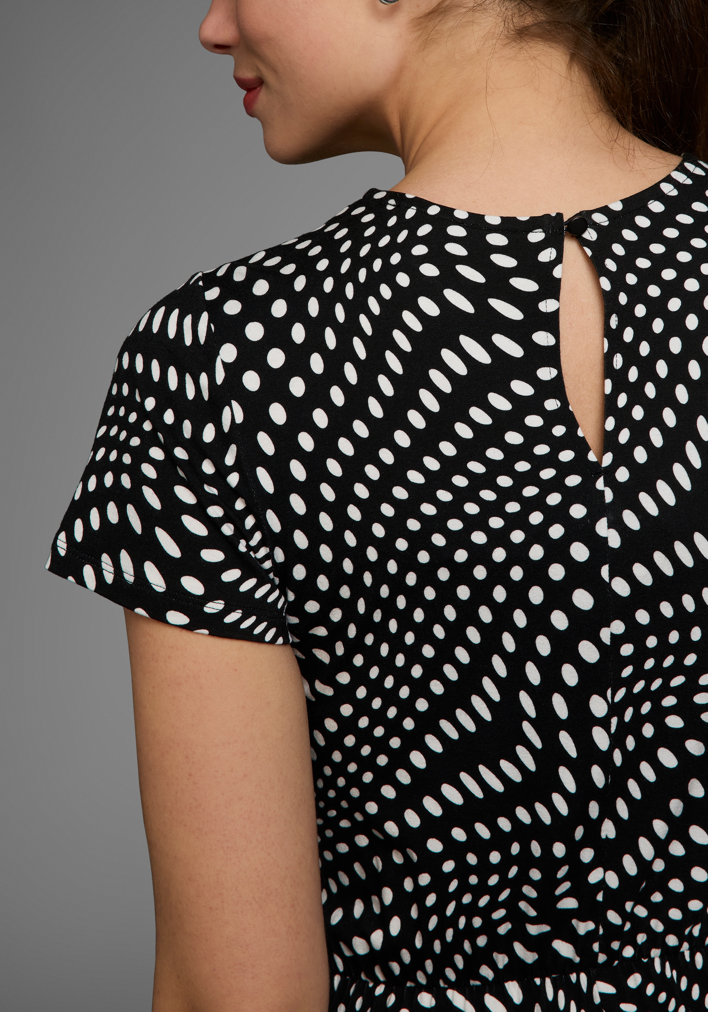 Thumbnail - HECHTER PARIS Druckkleid, mit Wickeldetail und Midiform