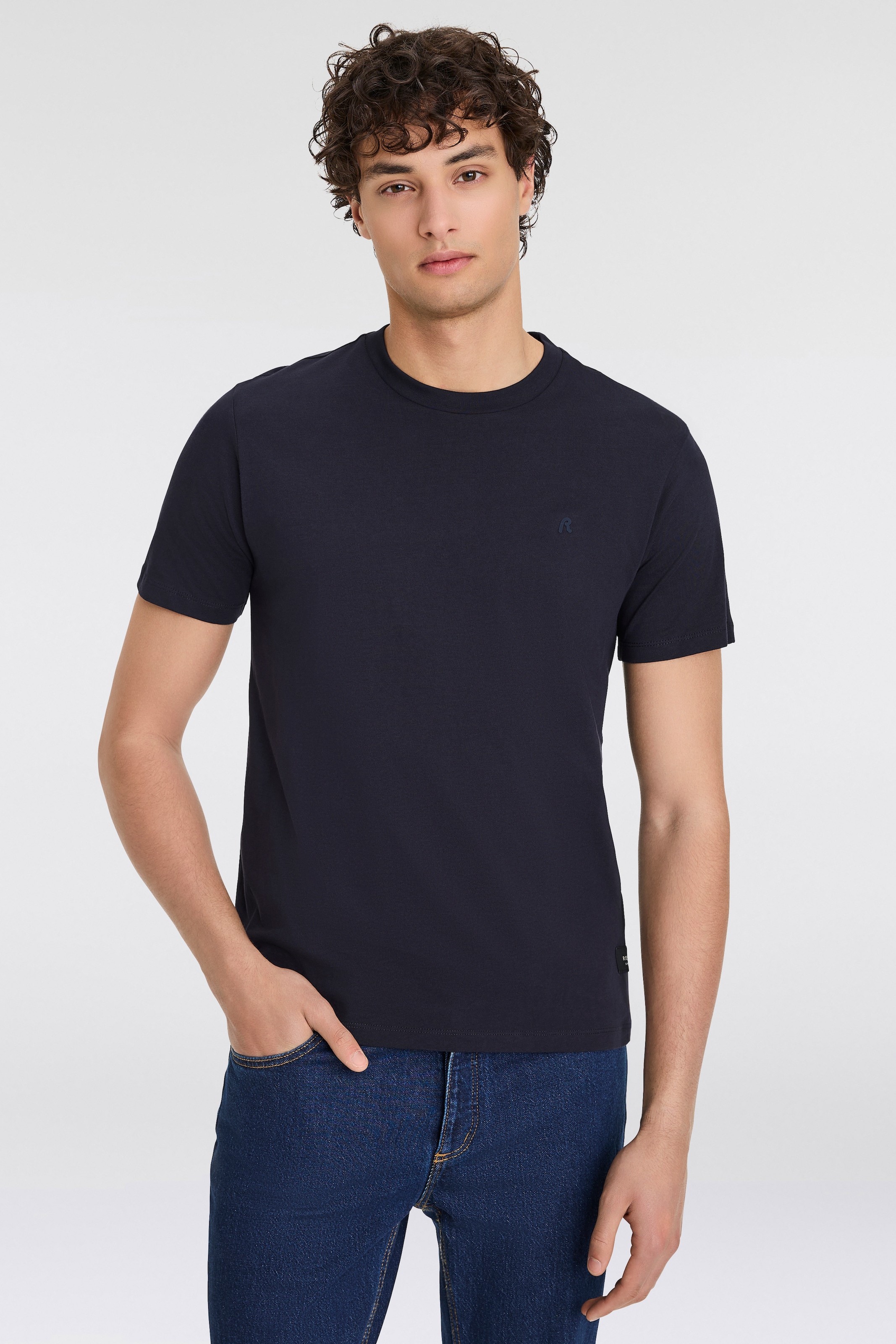 Replay T-Shirt "mit Logostickerei auf der Brust" günstig online kaufen