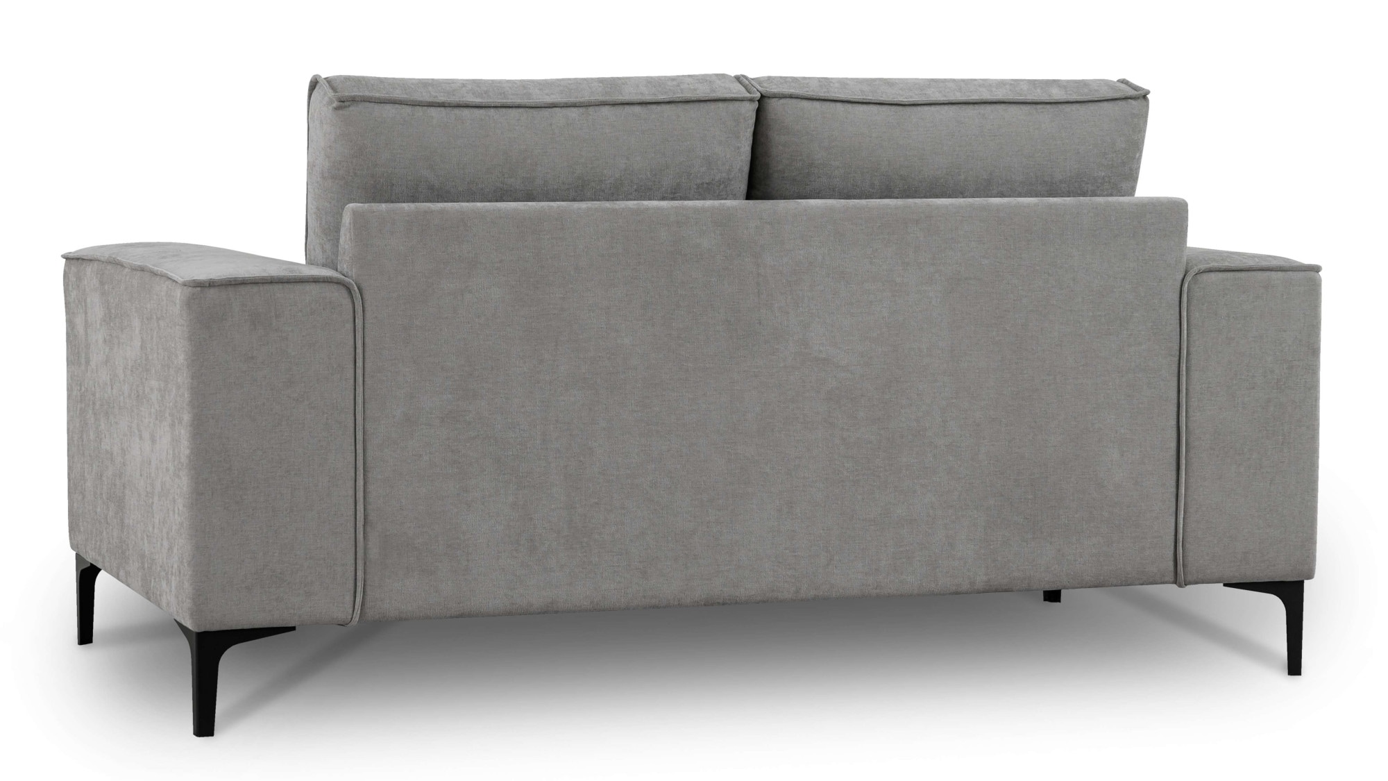 Places of Style 2-Sitzer »Kompaktsofa Oland, Struktur, Flachgewebe, Luxus-Microfaser, Boucle«, 164 cm, Wellenunterfederung, Skandi-Design, Metallfüße