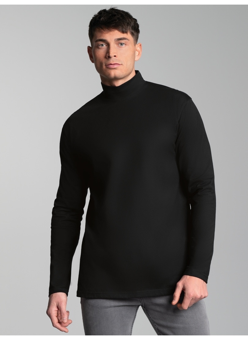 Trigema Longsleeve "TRIGEMA Langarm Shirt mit Stehkragen" 1 Stk.