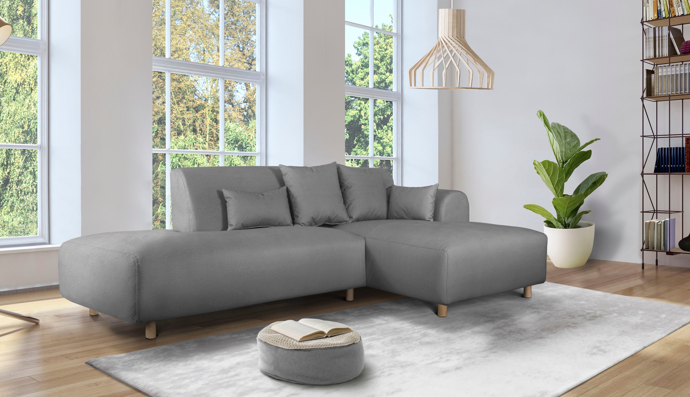 andas Ecksofa "Svennis L-Form", incl. Zierkissen, in 2 Bezugsvarianten günstig online kaufen