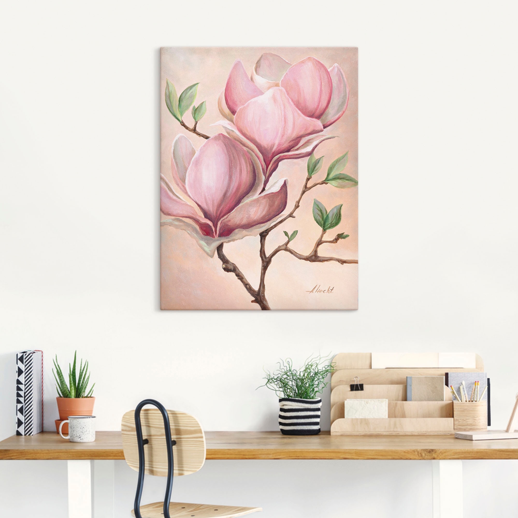 Artland Wandbild »Magnolienblüten«, Blumen, (1 St.), als Leinwandbild, Poster in verschied. Größen