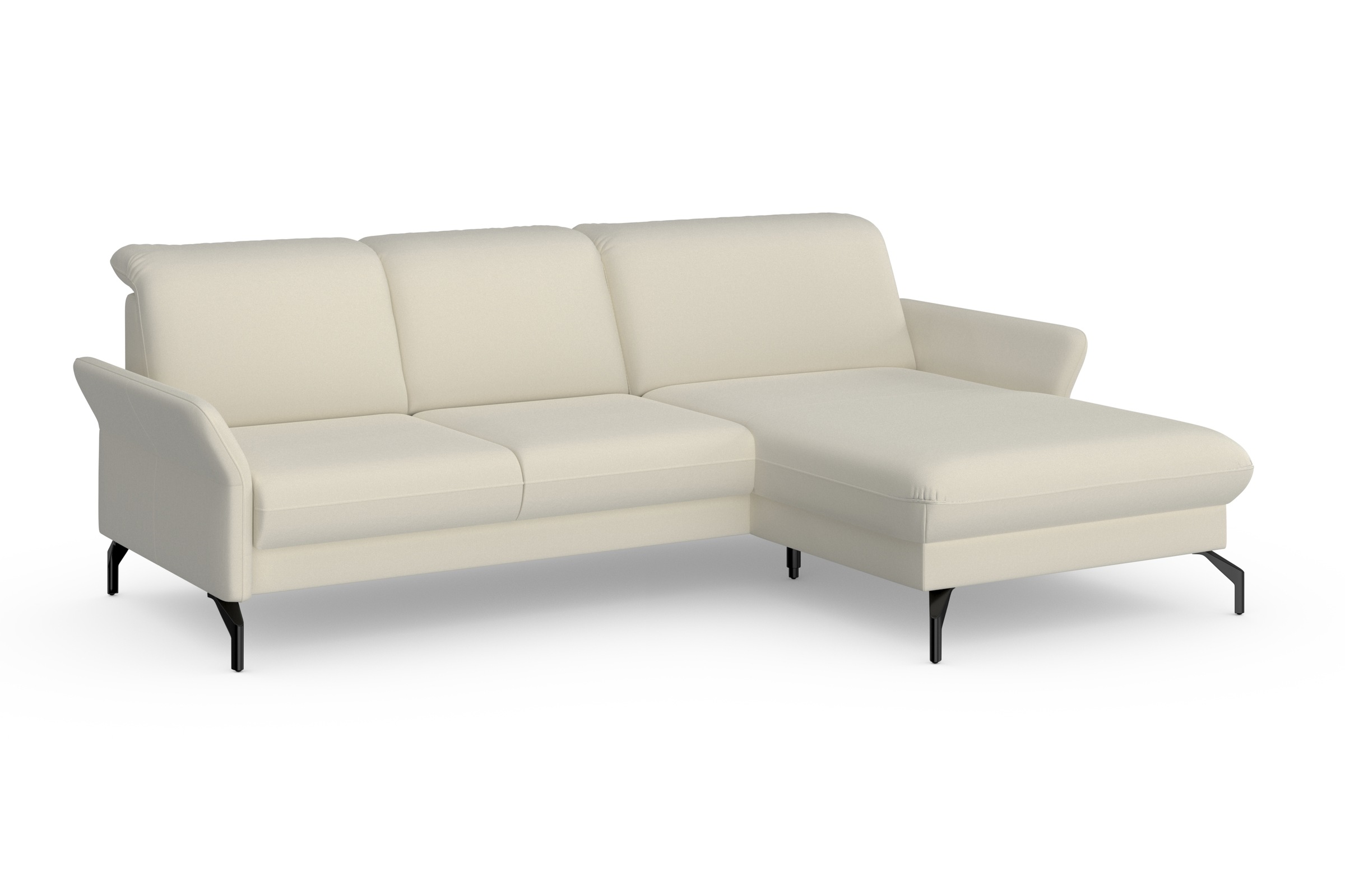 sit&more Ecksofa »Fashion L-Form«, wahlweise mit Kopfteilverstellung und Vorziehsitz, motorisch