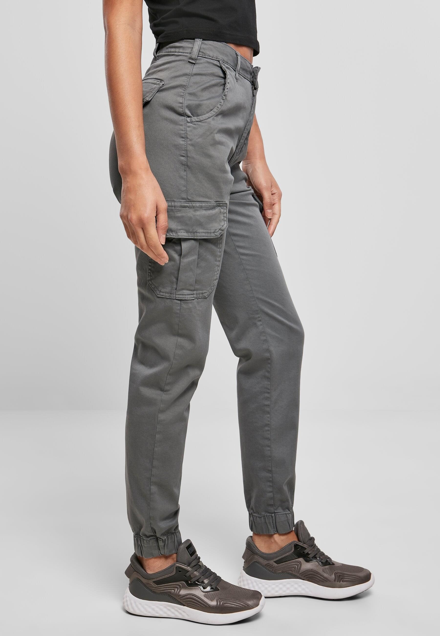 URBAN CLASSICS Cargohose »Urban Classics Damen Ladies High Waist Cargo Pants«, (1 tlg.)