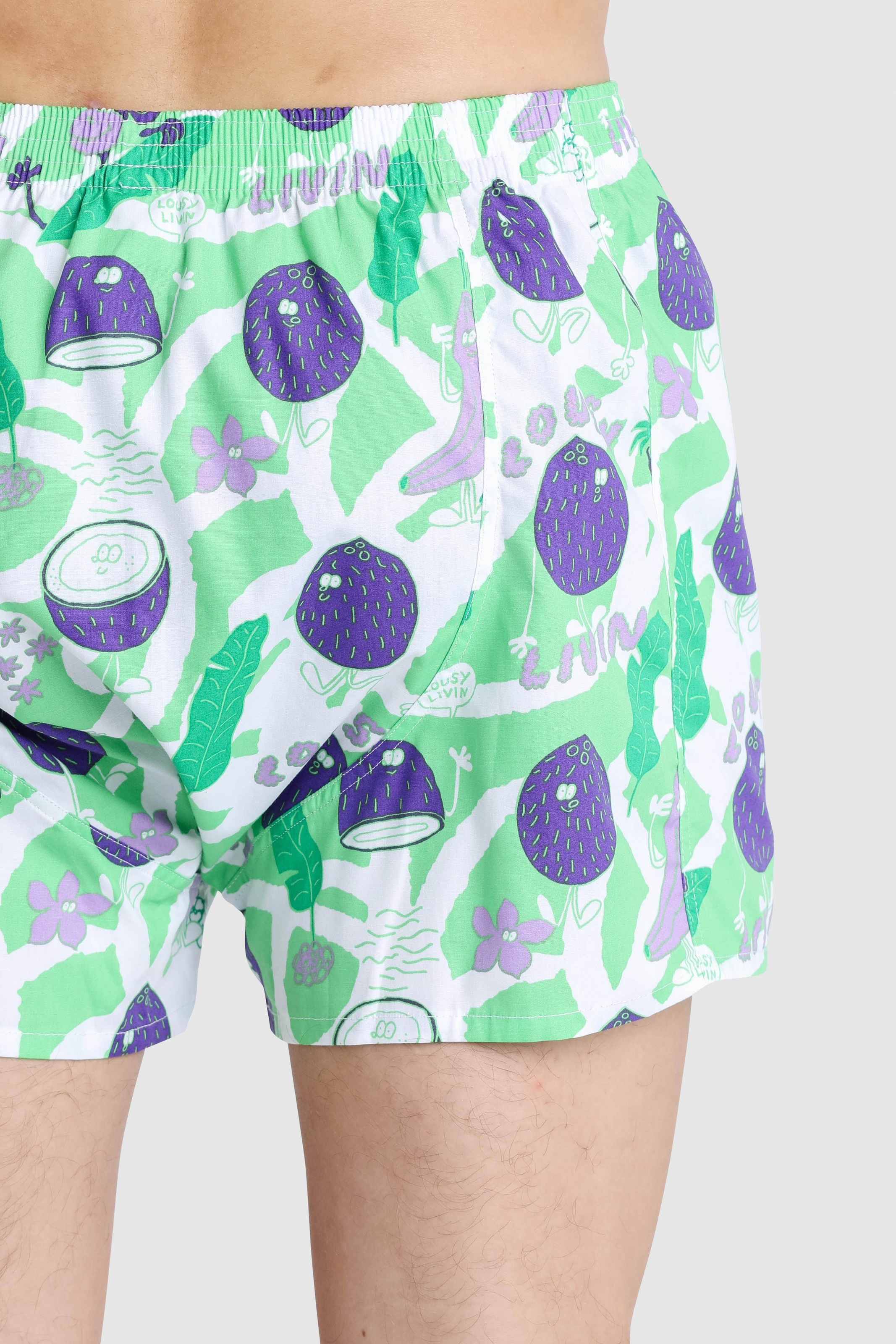 Lousy Livin Boxershorts »Coconut & Cocktails«, mit buntem Allover-Print