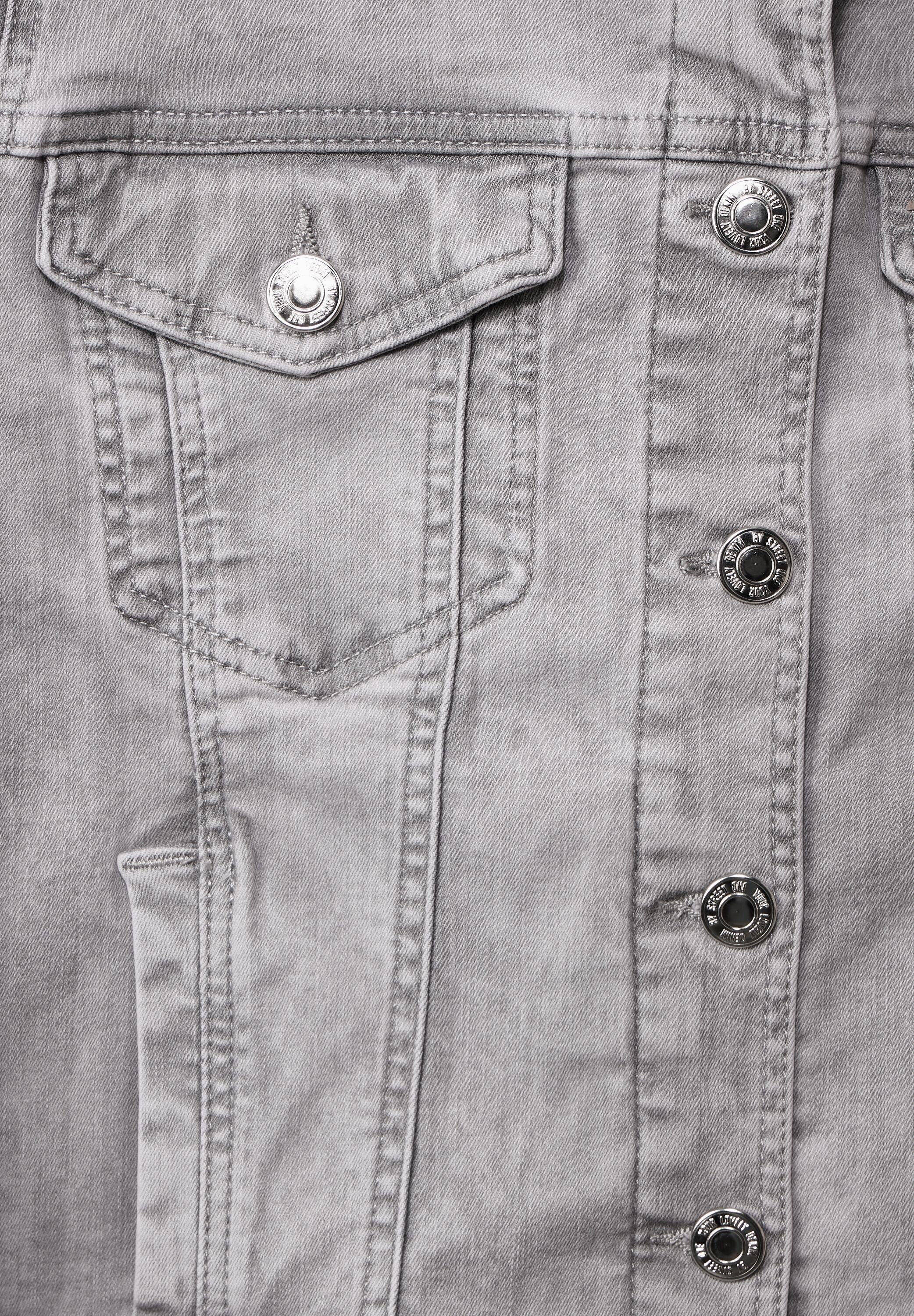 STREET ONE Jeansjacke, ohne Kapuze, aus softem Materialmix