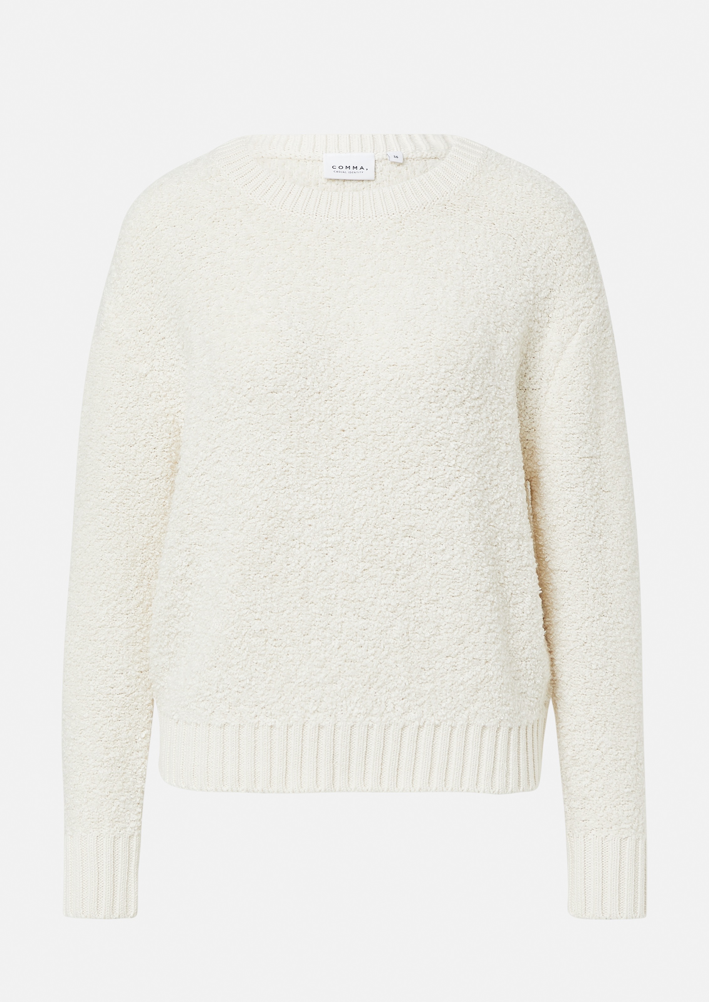 comma casual identity Strickpullover, aus Bouclé günstig online kaufen