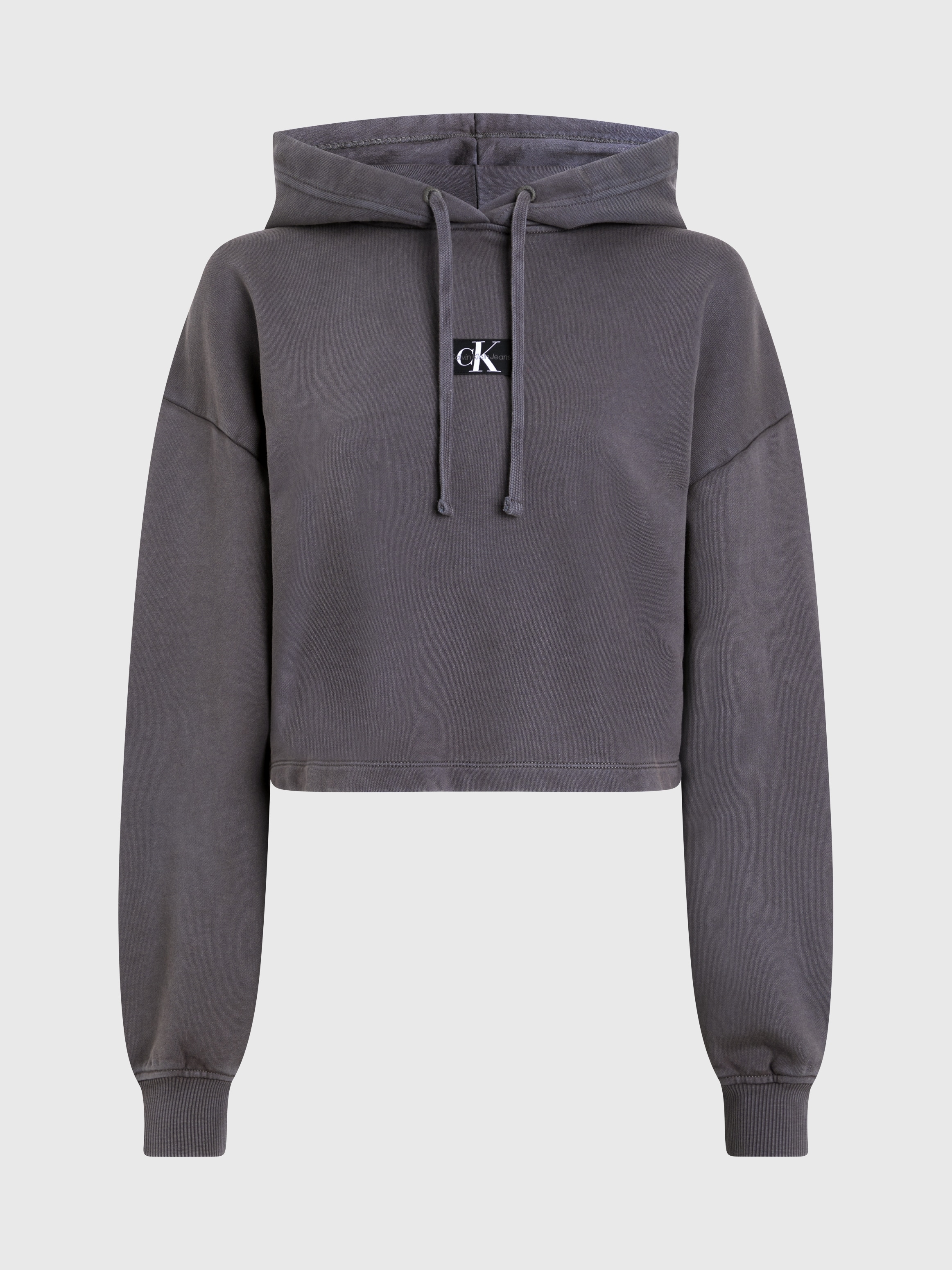 Calvin Klein Jeans Kapuzensweatshirt »WASHED WOVEN LABEL HOODIE«, mit Logoschriftzug
