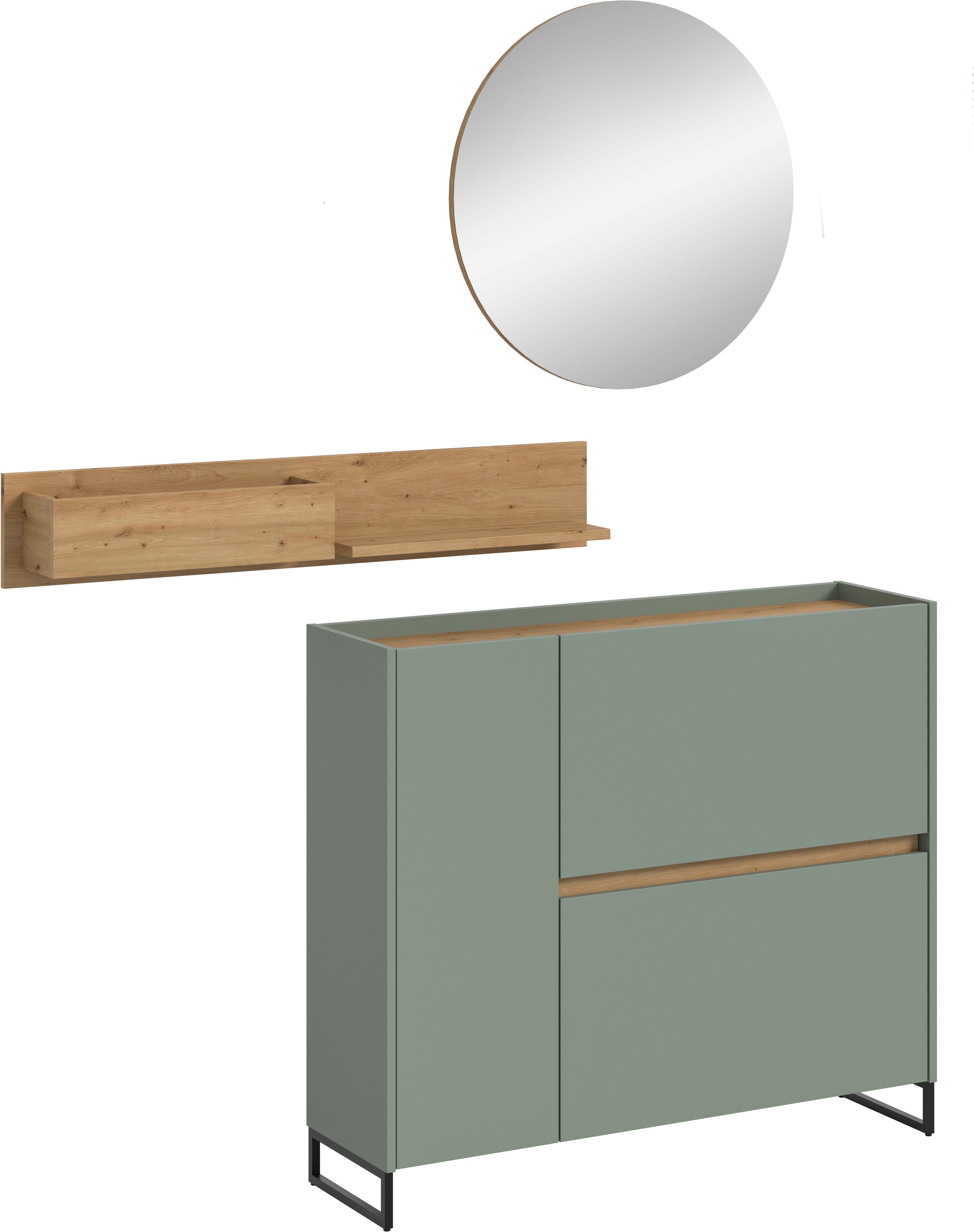 Home affaire Garderoben-Set "EVRID, 3-teilig, Breite 140 cm, individuell st günstig online kaufen