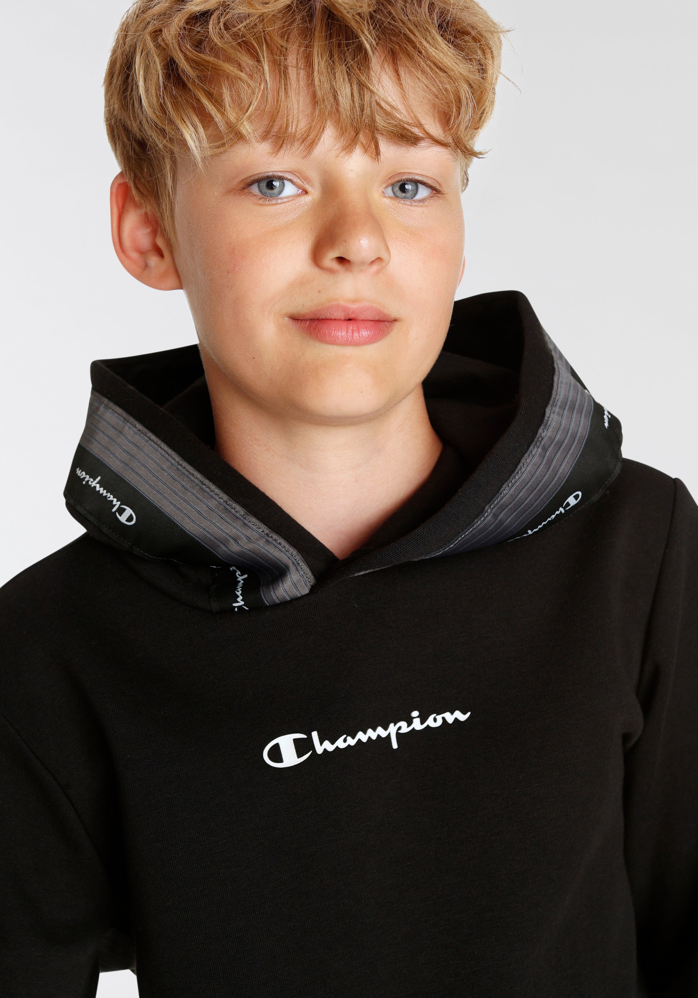 Champion Kapuzensweatshirt »Tape Hooded Sweatshirt - für Kinder« kaufen |  BAUR
