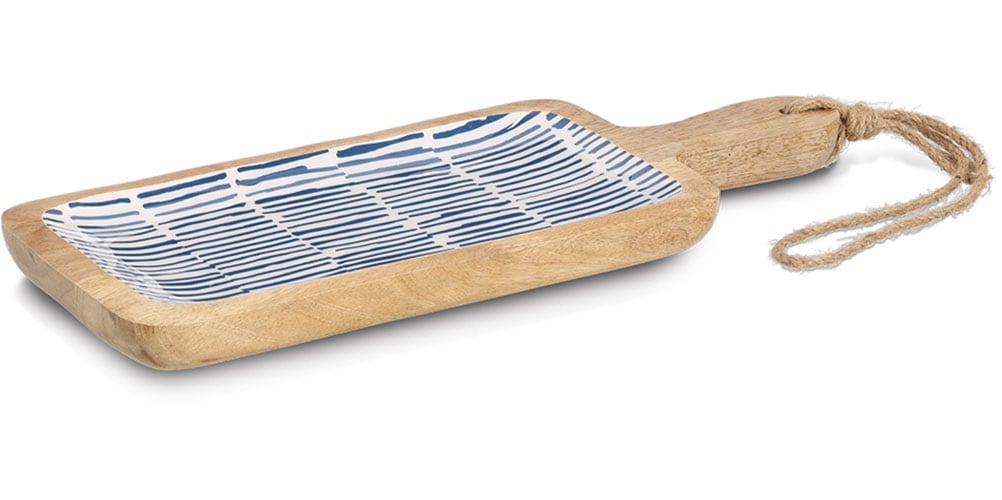 Zeller Present Servierbrett "Servierplatte, Mangoholz" Kordel zum Aufhängen günstig online kaufen