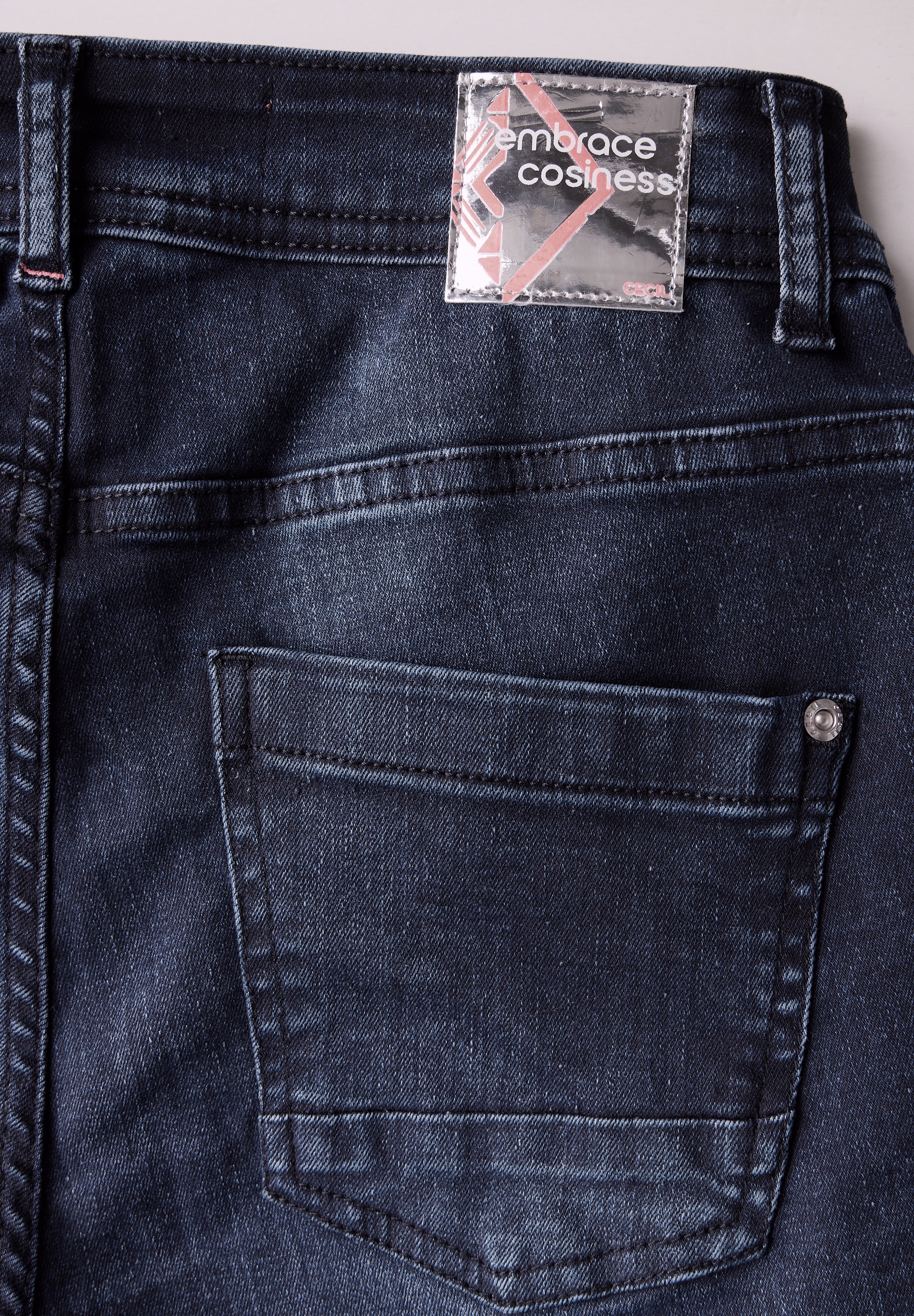 Cecil Slim-fit-Jeans »Style Toronto«, mit Reißverschlussdetail