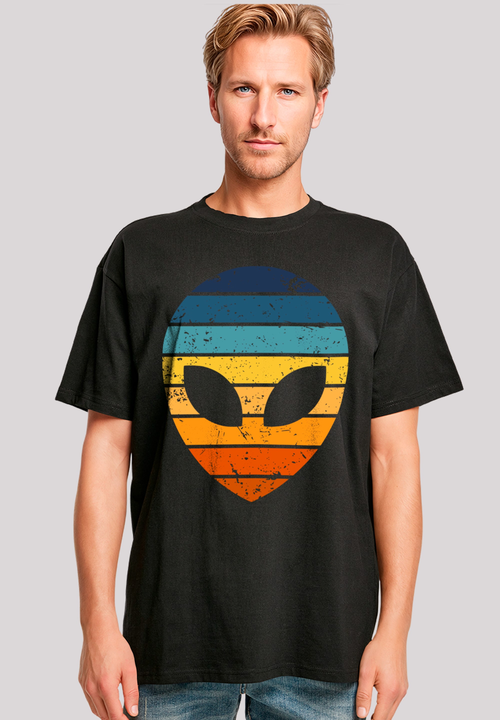 F4NT4STIC T-Shirt "Alien Sonnenuntergang Retro", Premium Qualität günstig online kaufen