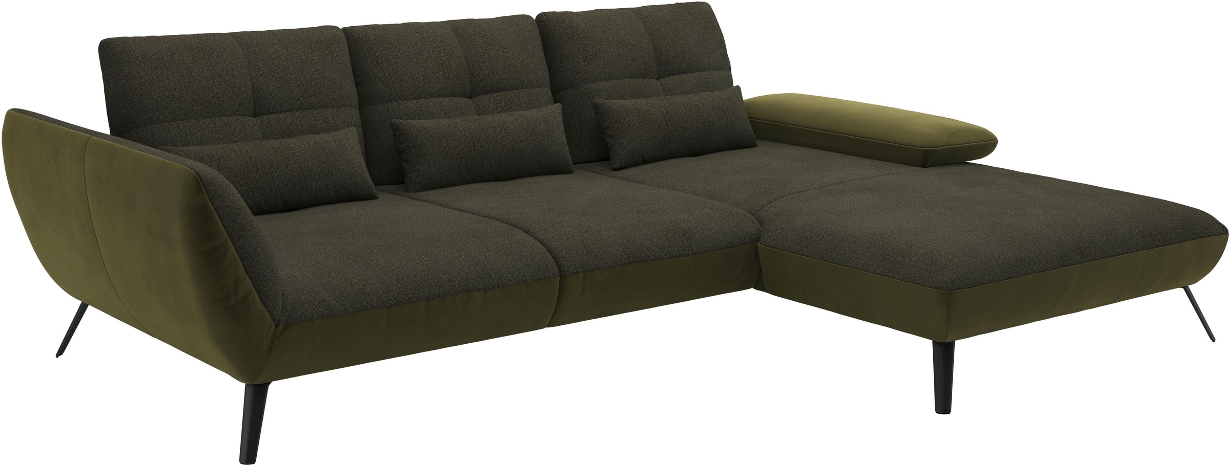 Places of Style Ecksofa »Mikado L-Form«, inkl. Sitztiefenverstellung und Armteilverstellung