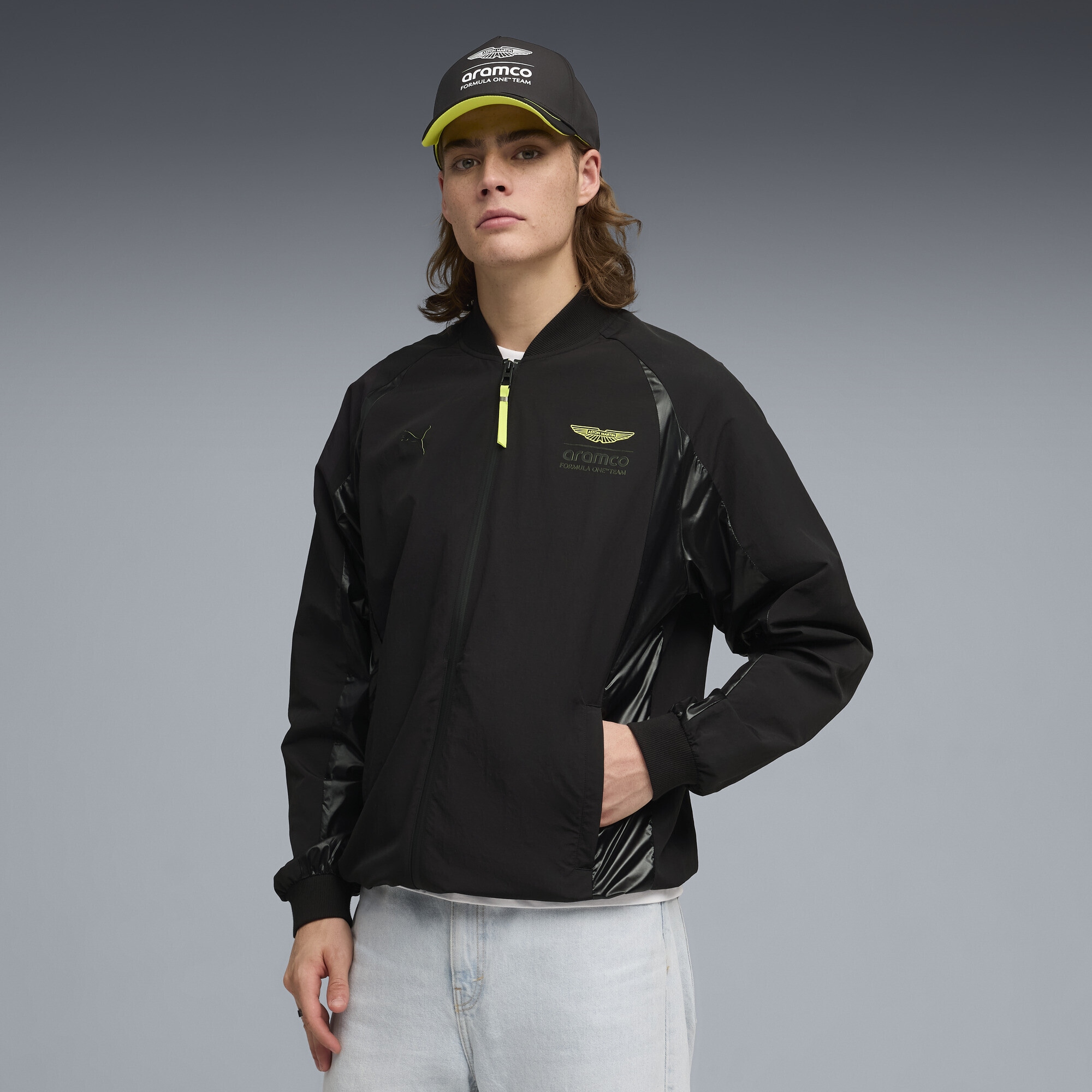 PUMA Trainingsjacke »PUMA x ASTON MARTIN ARAMCO F1® TEAM Lifestyle Bomberjacke Herren«
