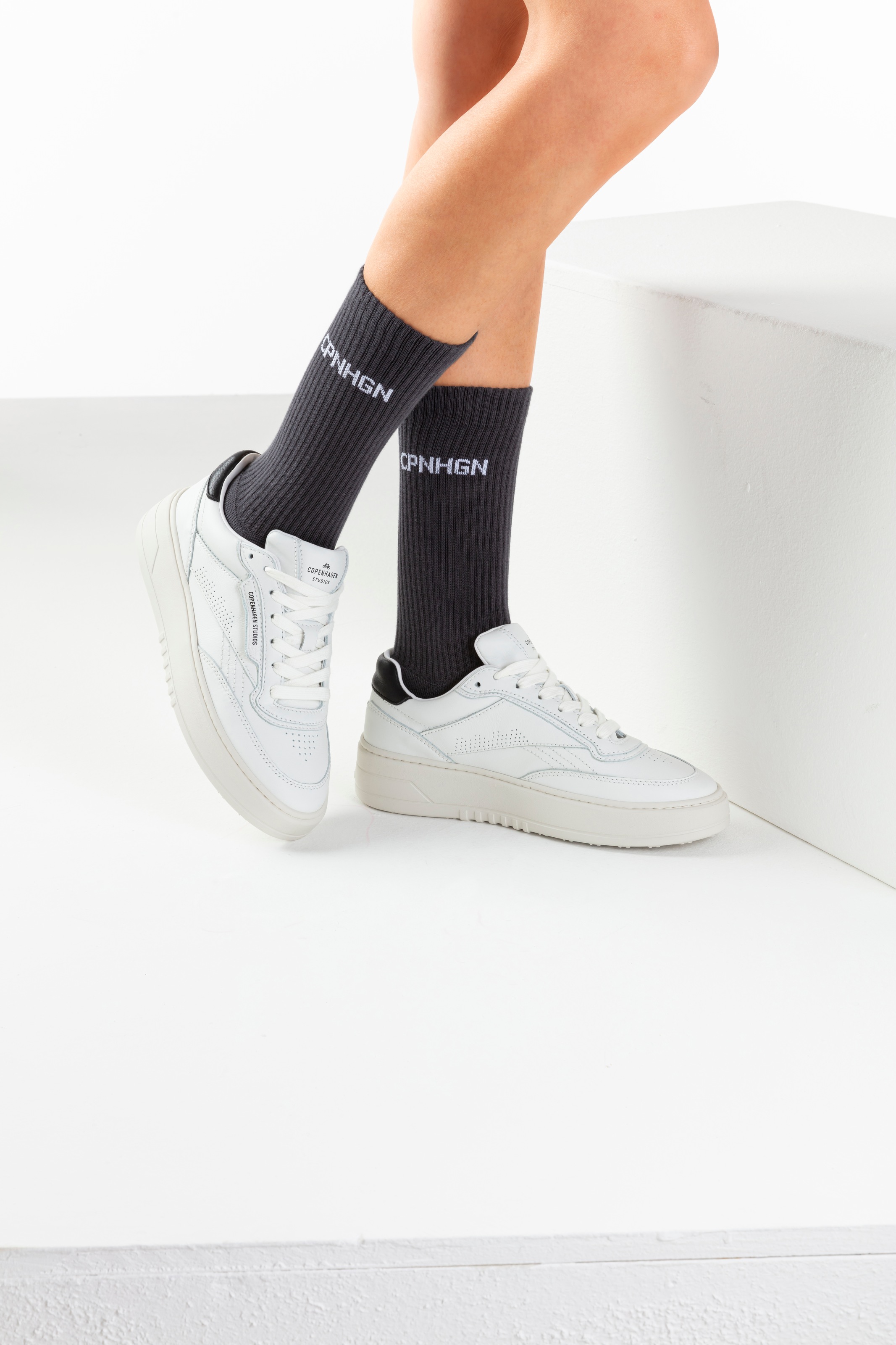Copenhagen Studios Tennissocken, (Packung, 3 Paar), mit Halbfußfrottee