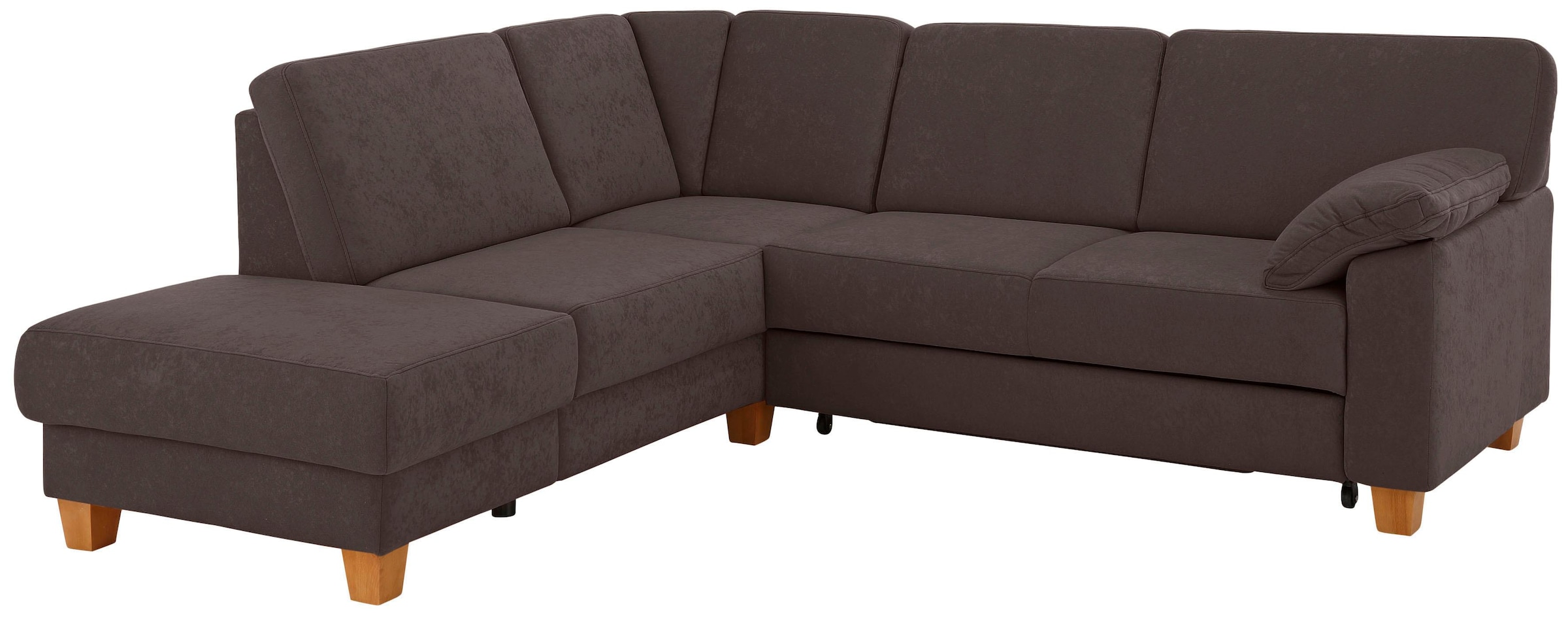 Home affaire Ecksofa "Belfort L-Form" mit Federkern, wahlweise mit Schlaffunktion und Stauraum
