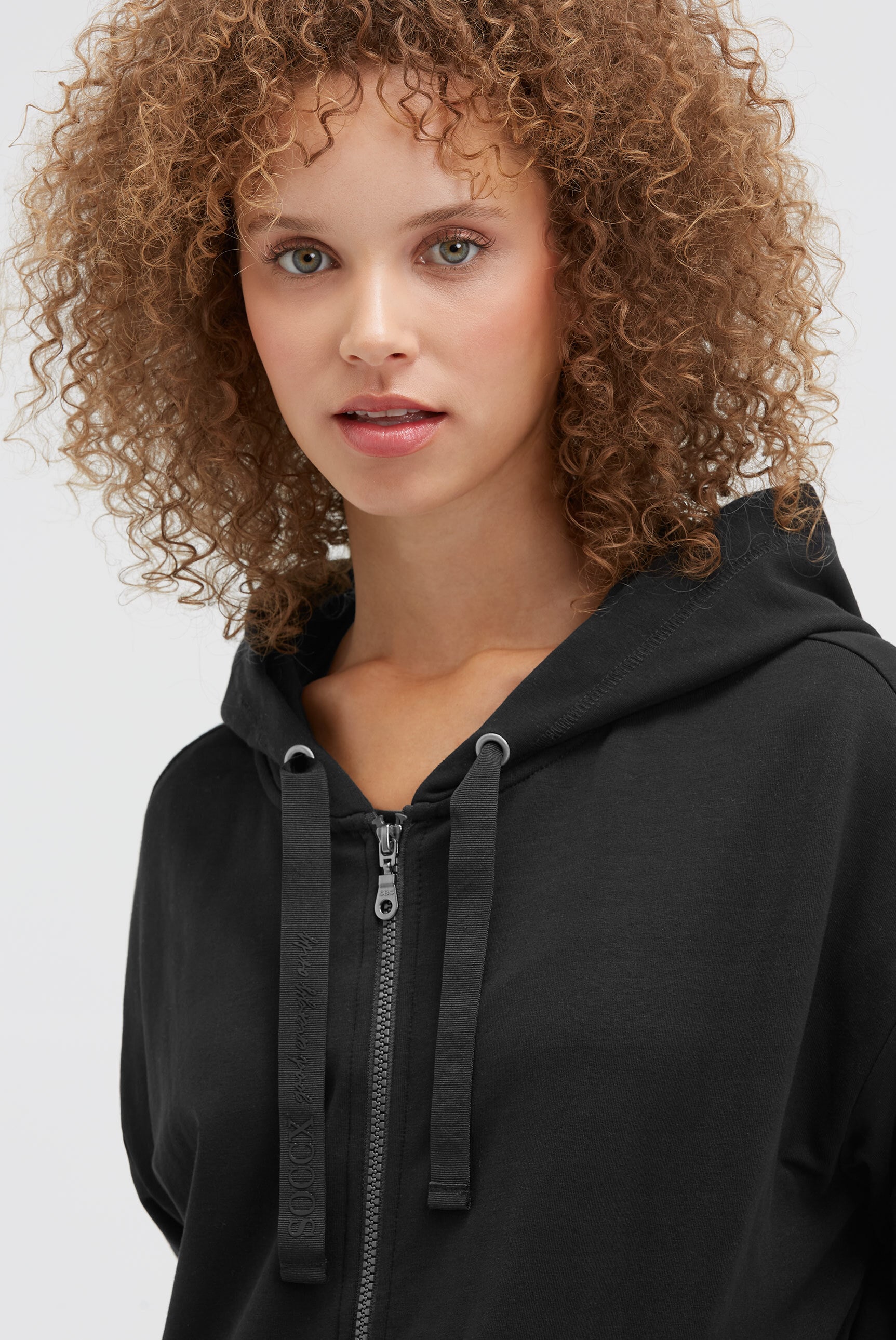 SOCCX Kapuzensweatjacke, mit Zugband im Bund