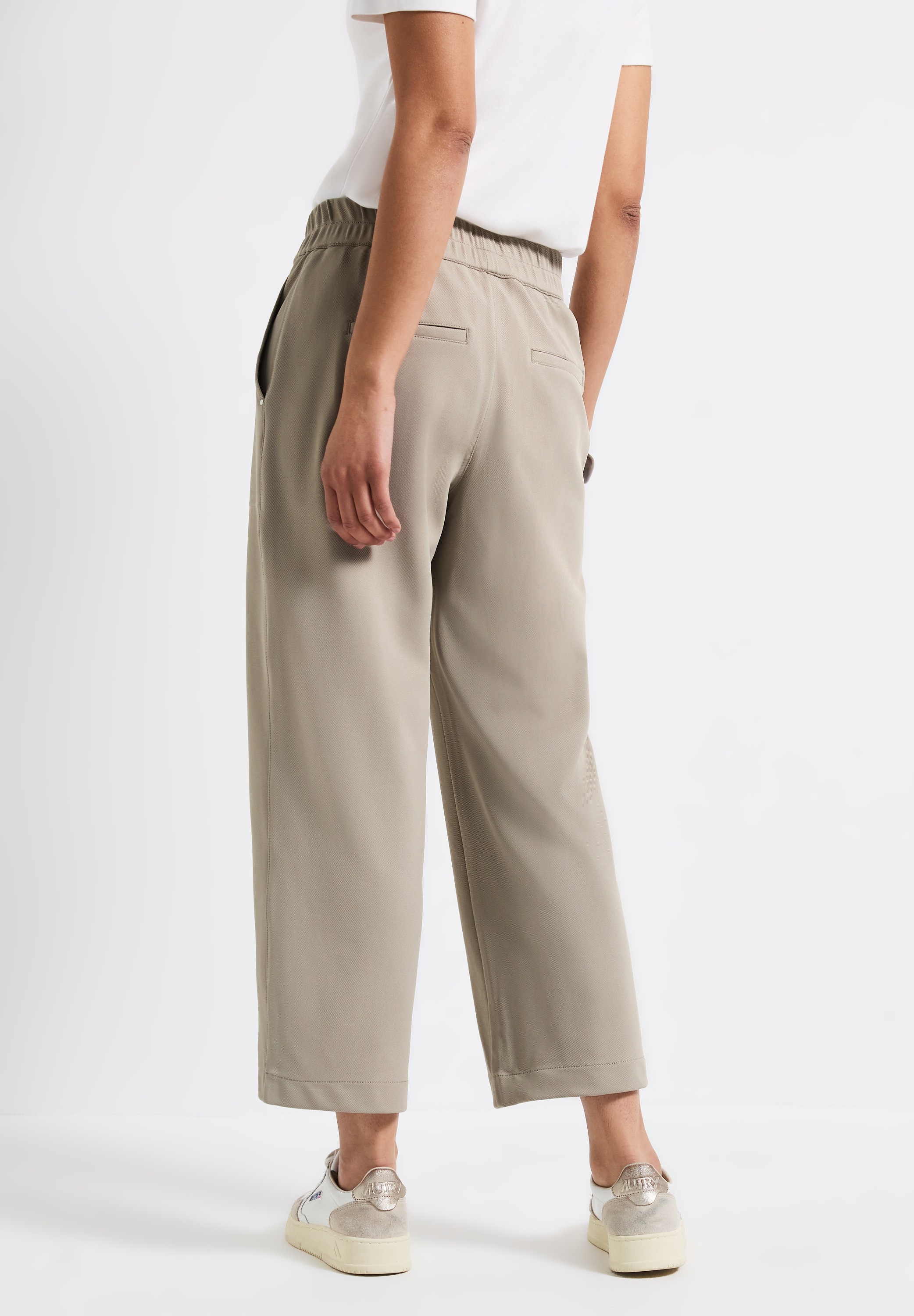 STREET ONE Bügelfaltenhose, mit Elastikbund günstig online kaufen