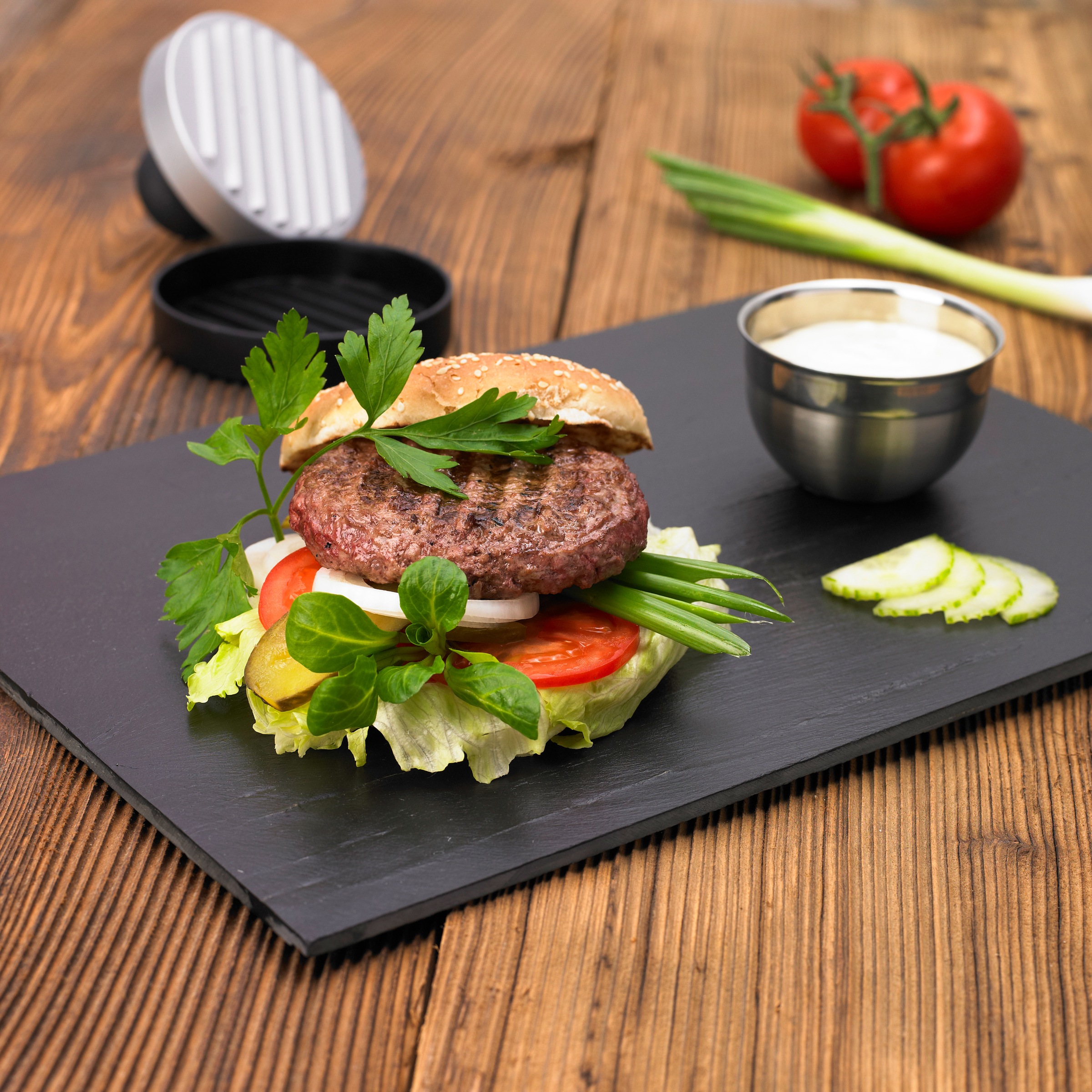 RÖSLE Burgerpresse "25082" Fleischpresse zum einfachen Formen von Burgerpat günstig online kaufen