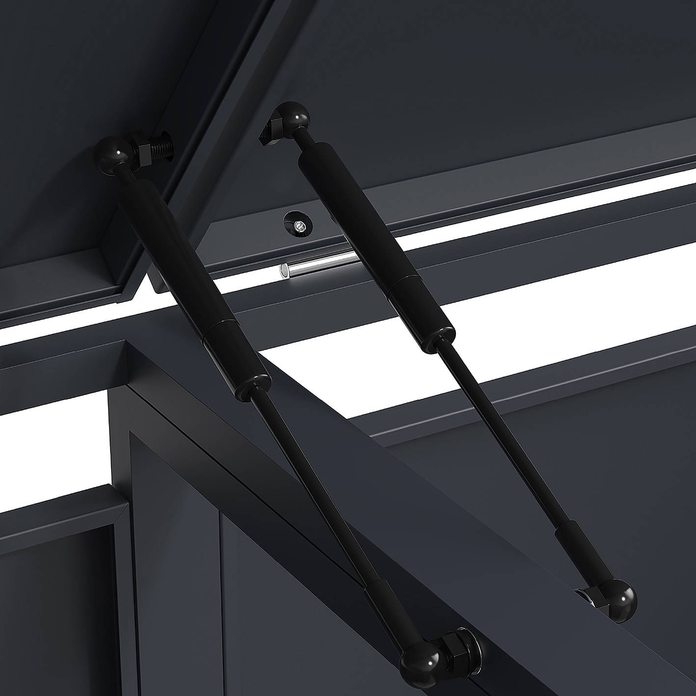 weka Mülltonnenbox »Gary« Metall pulverbeschichtet, für 4 Mülltonnen, BxTxH: 265x80x116 cm