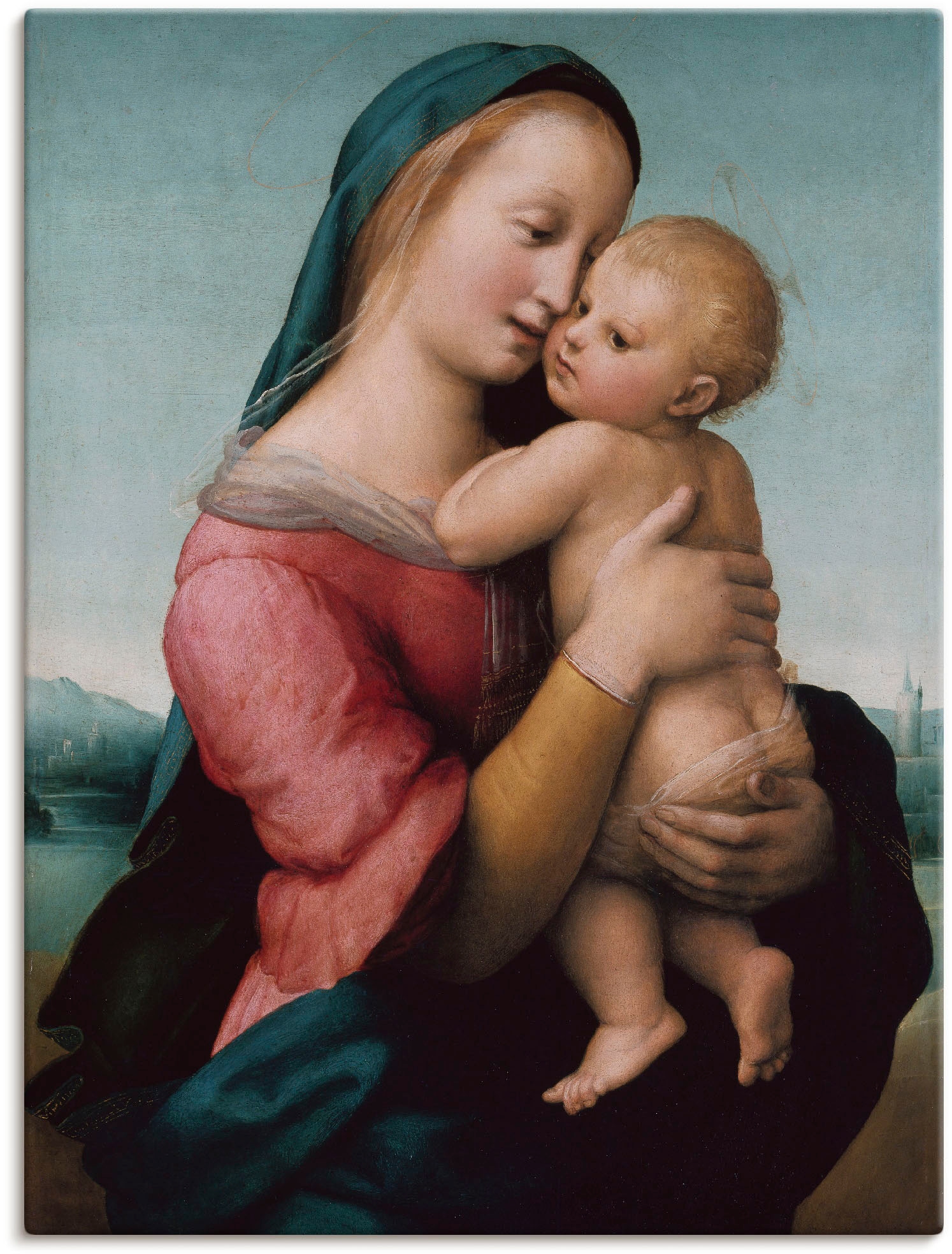 Artland Leinwandbild "Die Madonna Tempi. Um 1507", Gruppen & Familien, (1 St.), auf Keilrahmen gespannt