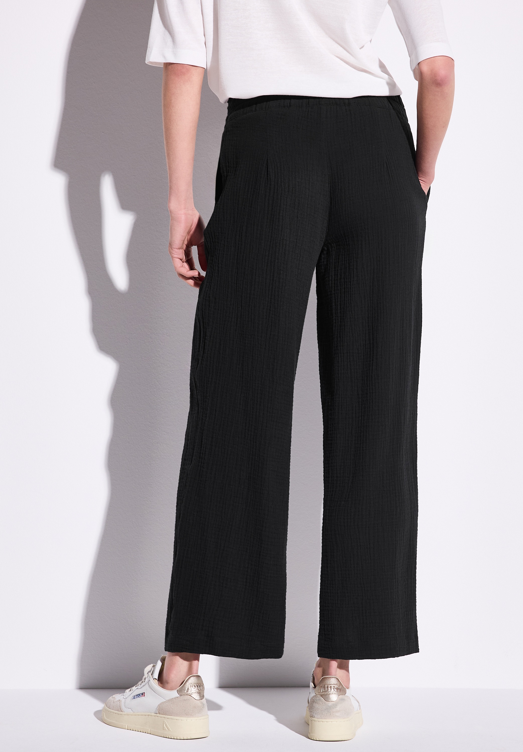 STREET ONE Stoffhose, Sommerhose in Struktur-Optik günstig online kaufen