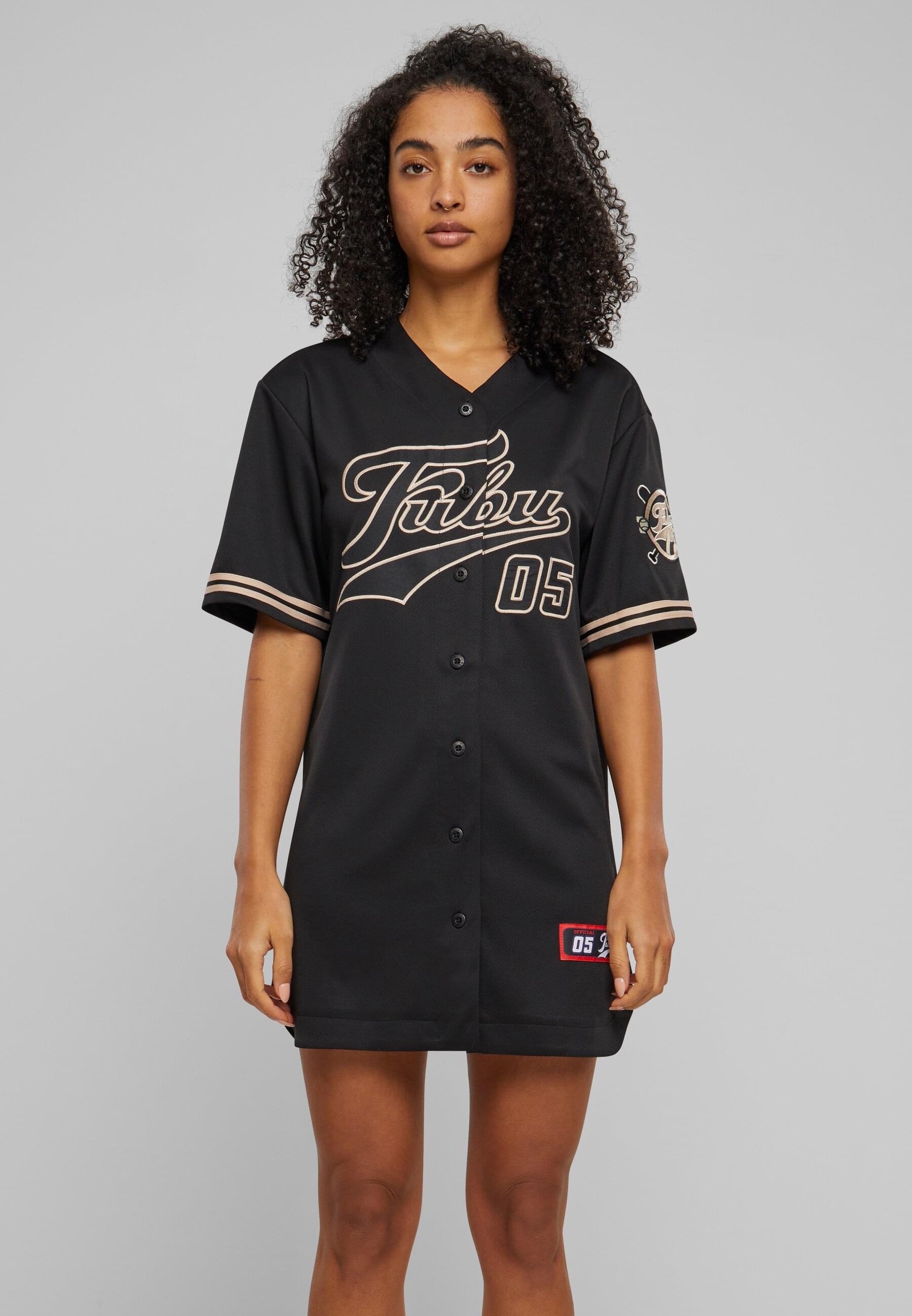 Fubu Shirtkleid »Fubu Damen FW231-007-1 FUBU Varsity Baseball Dress«, (1 tlg.)