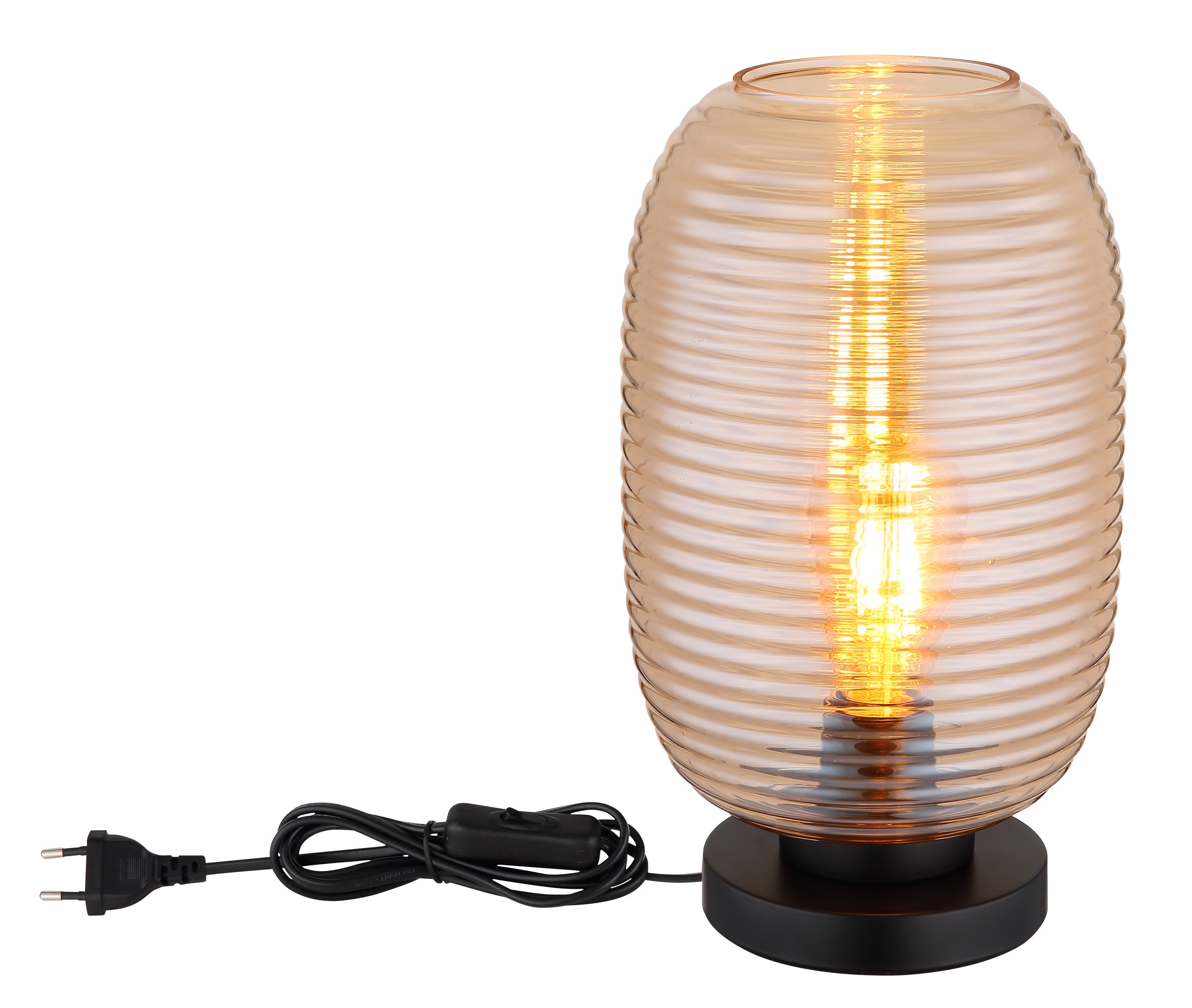 GLOBO LIGHTING Tischleuchte »JEFREY« E27 1 Stk. Tischlampe Nachttischlampe Deko-Tischleuchte Schlafzimmer