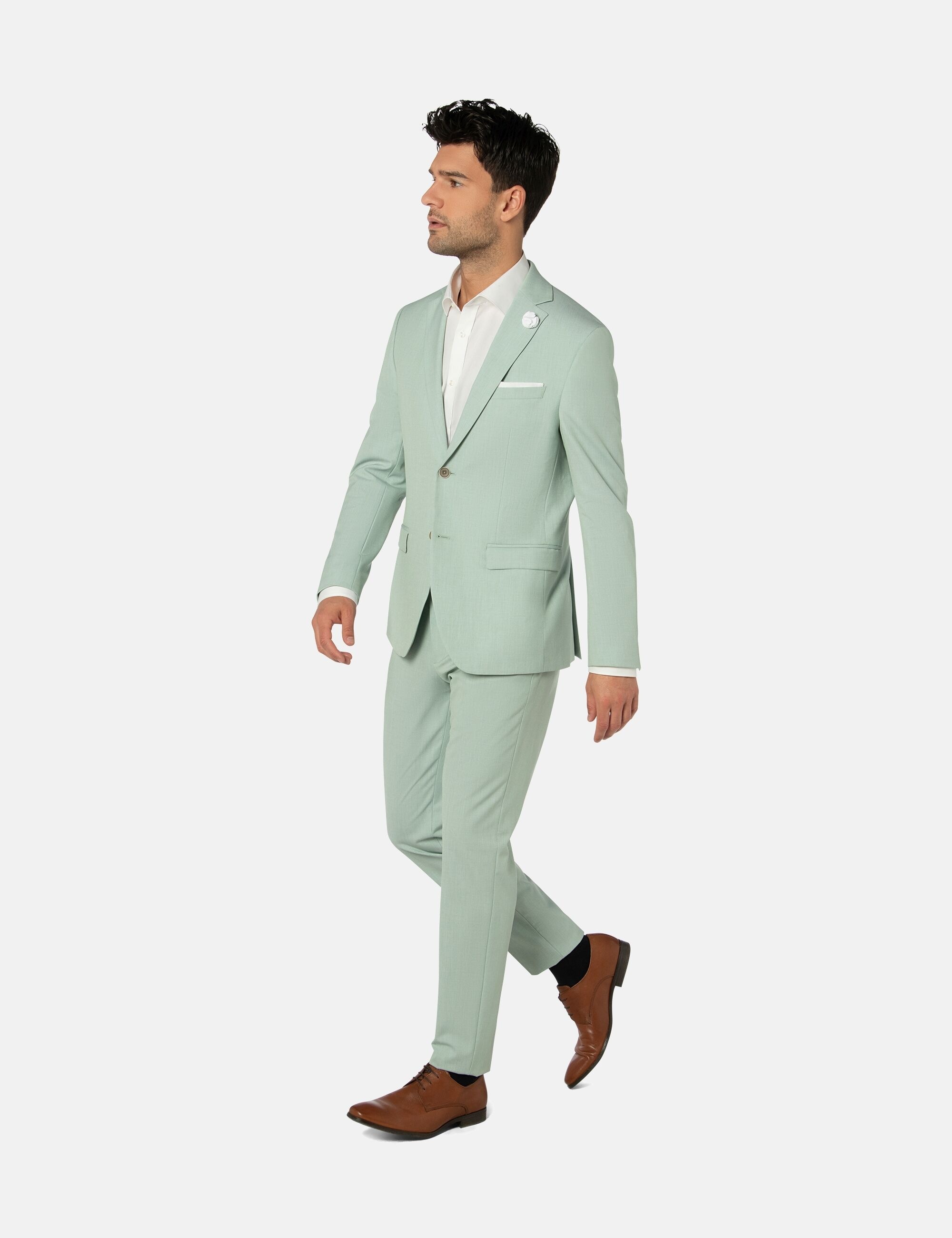 Thomas Goodwin Anzug »3024-90«, (2 tlg.), slim fit, mit modischen Accessoires