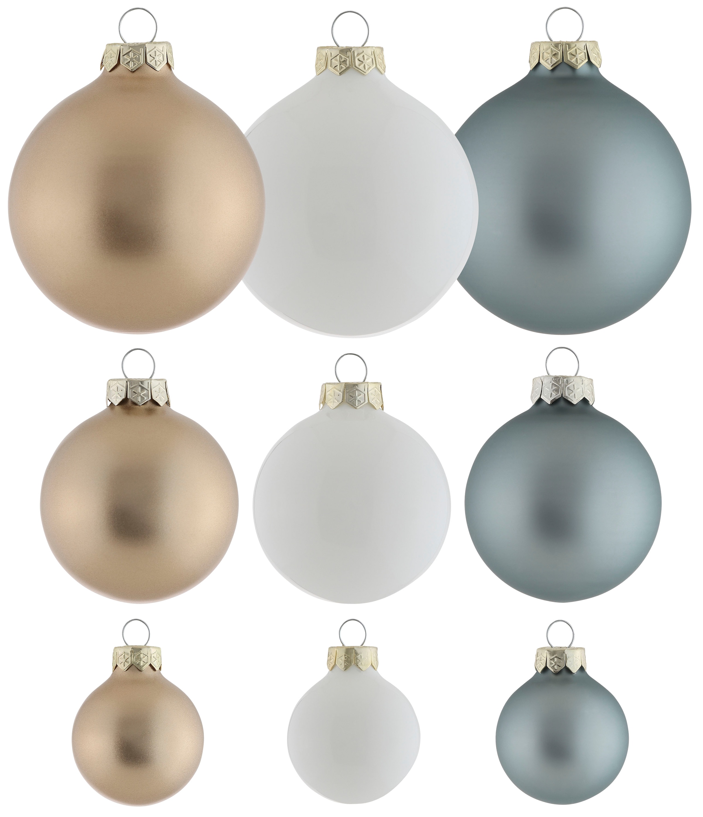 Thüringer Glasdesign Weihnachtsbaumkugel »Deluxe, Weihnachtsdeko,  Christbaumschmuck, Christbaumkugeln Glas«, (Set, 40 St.) online bestellen |  BAUR | Weihnachtskugeln