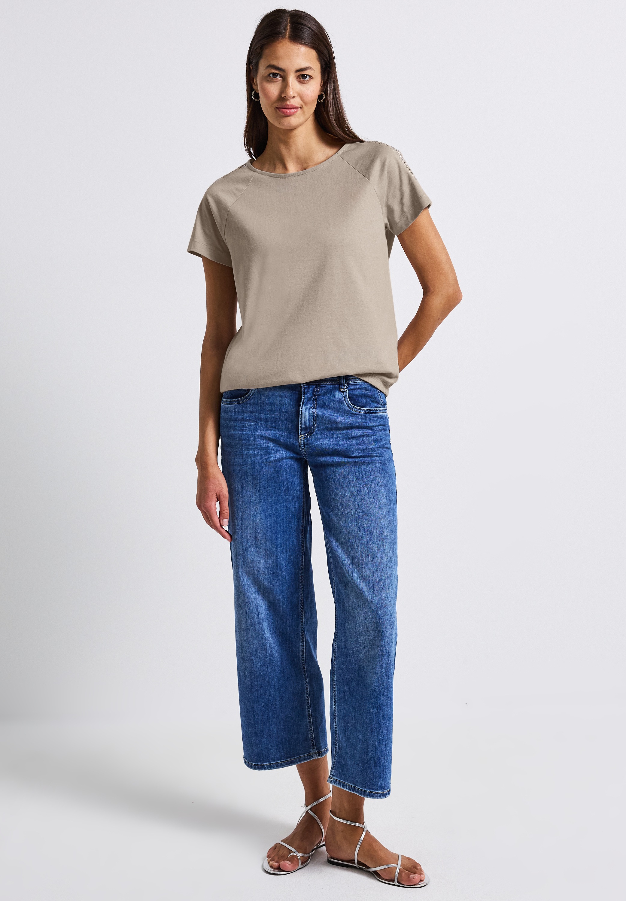 STREET ONE T-Shirt, aus reiner Baumwolle