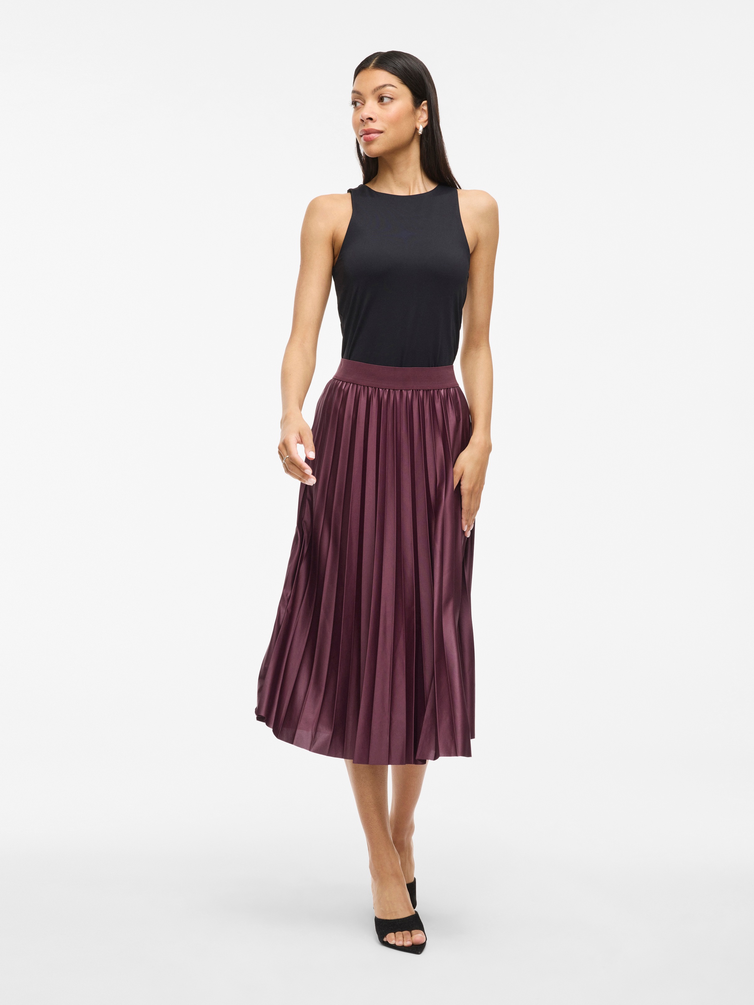 Thumbnail - Vila Plisseerock "VINITBAN SKIRT - NOOS"