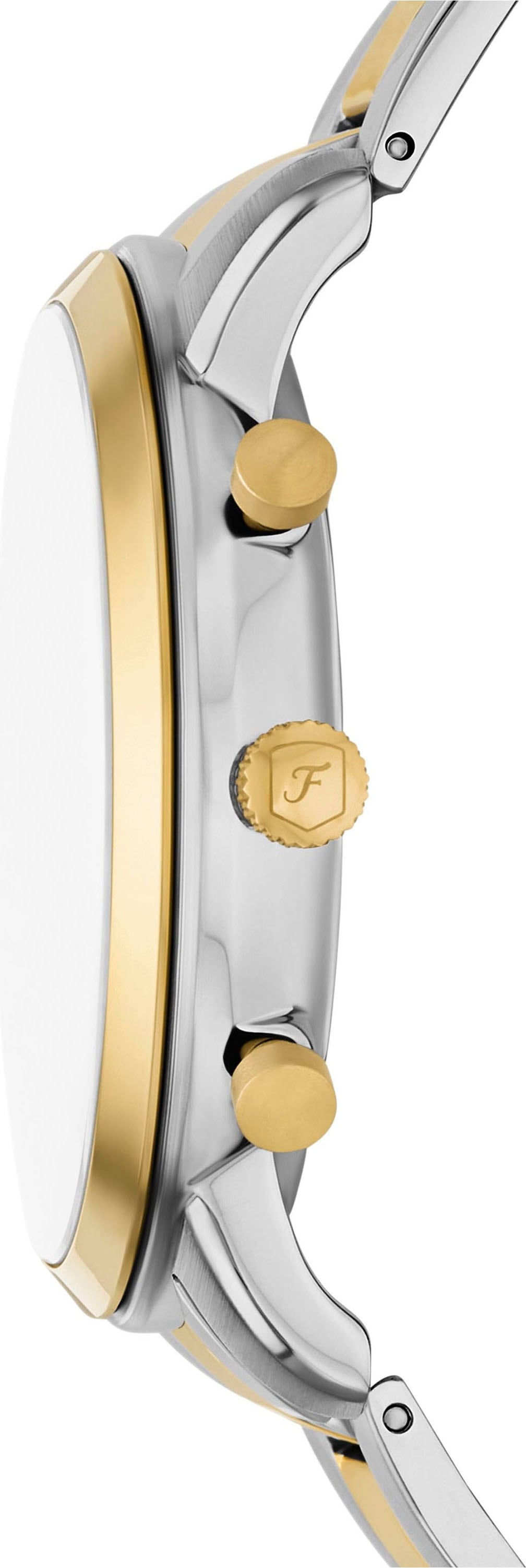 Fossil Chronograph »NEUTRA«, Quarzuhr, Armbanduhr, Herrenuhr, Edelstahlarmband, analog, Datum