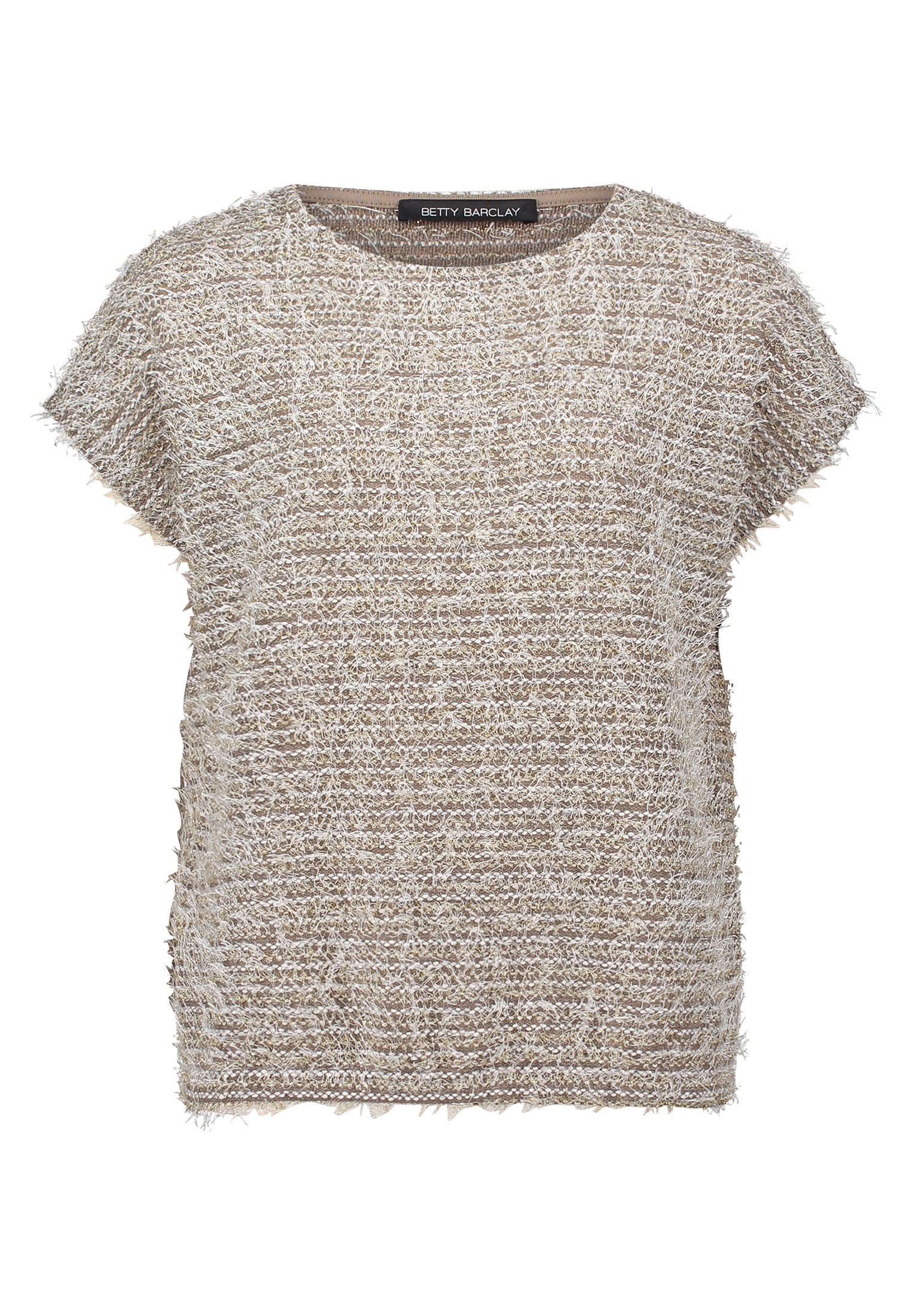 Betty Barclay Kurzarmshirt »Damen Feinstrickpullover mit Lurexfaden« 1 Stk. tlg.