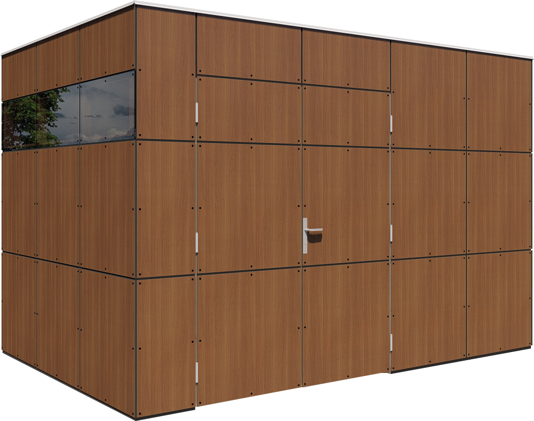 BERTILO Gartenhaus "HPL 2, in verschiedenen Farben", Fassaden-HPL in Archit günstig online kaufen