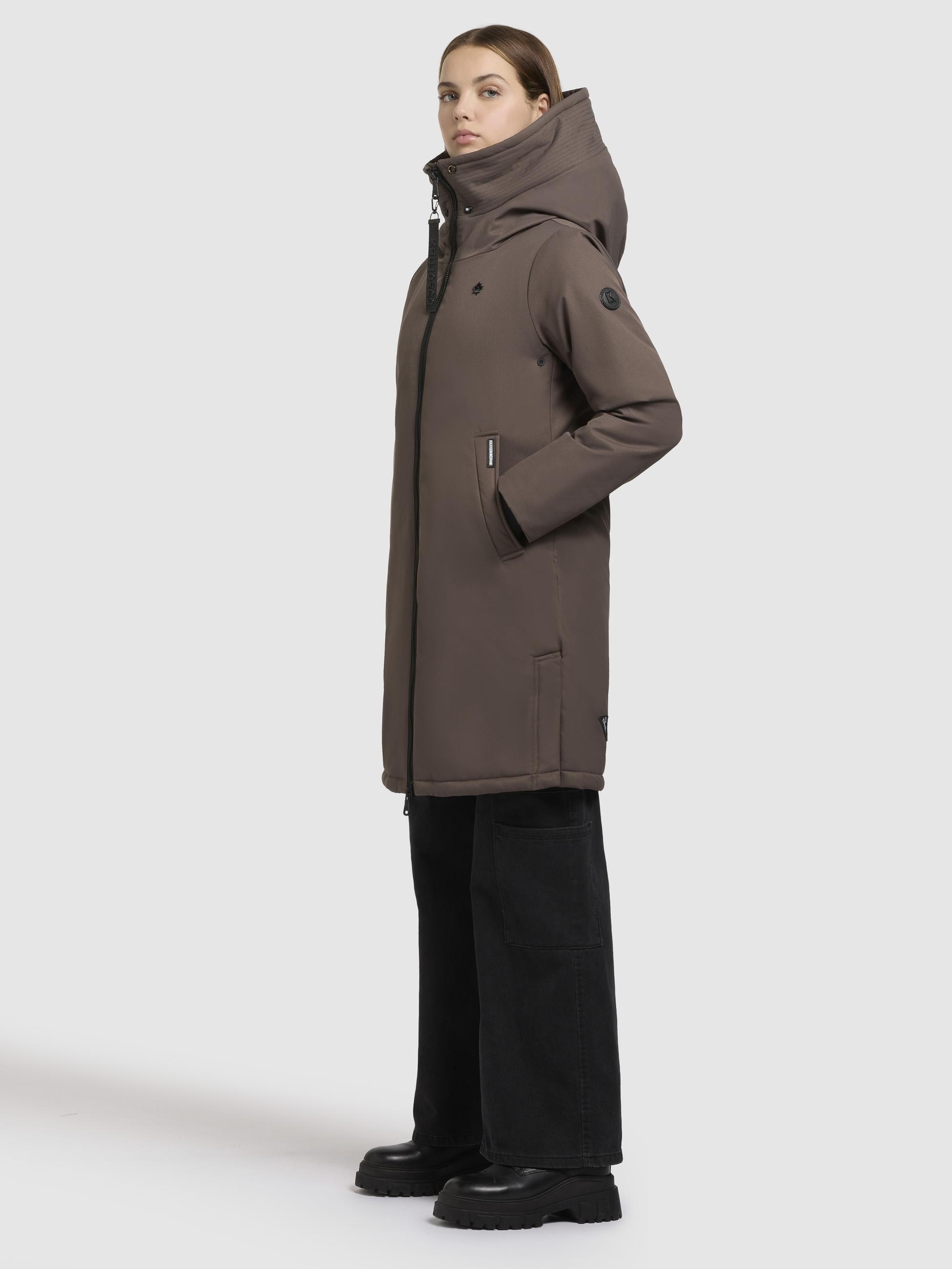 khujo Kurzmantel »Yaak3-YM«, urbaner Damen Parka mit gestepptem Innenfutter
