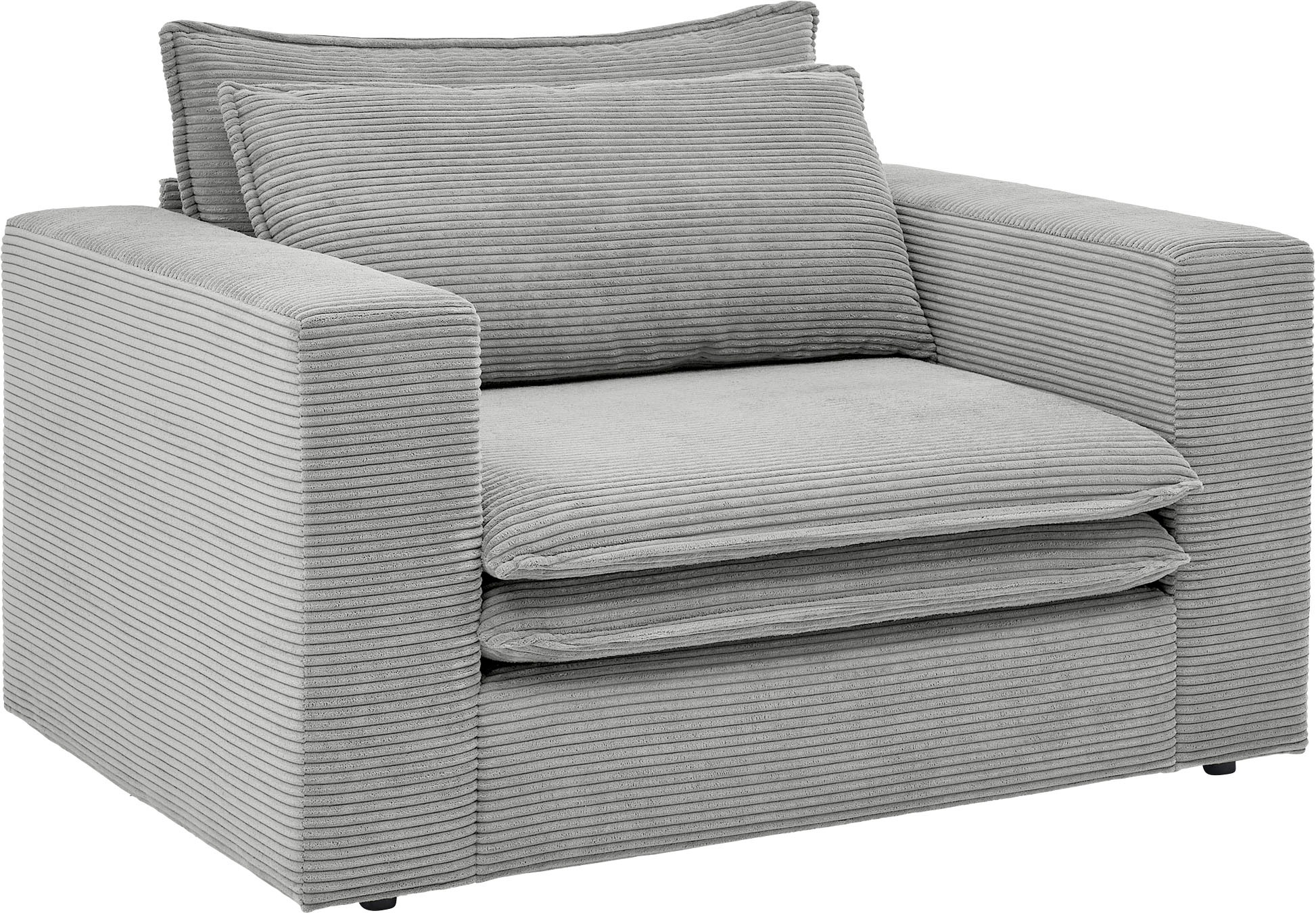 Places of Style Loveseat »PIAGGE«, Hochwertiger Cord, trendiger Loveseat
