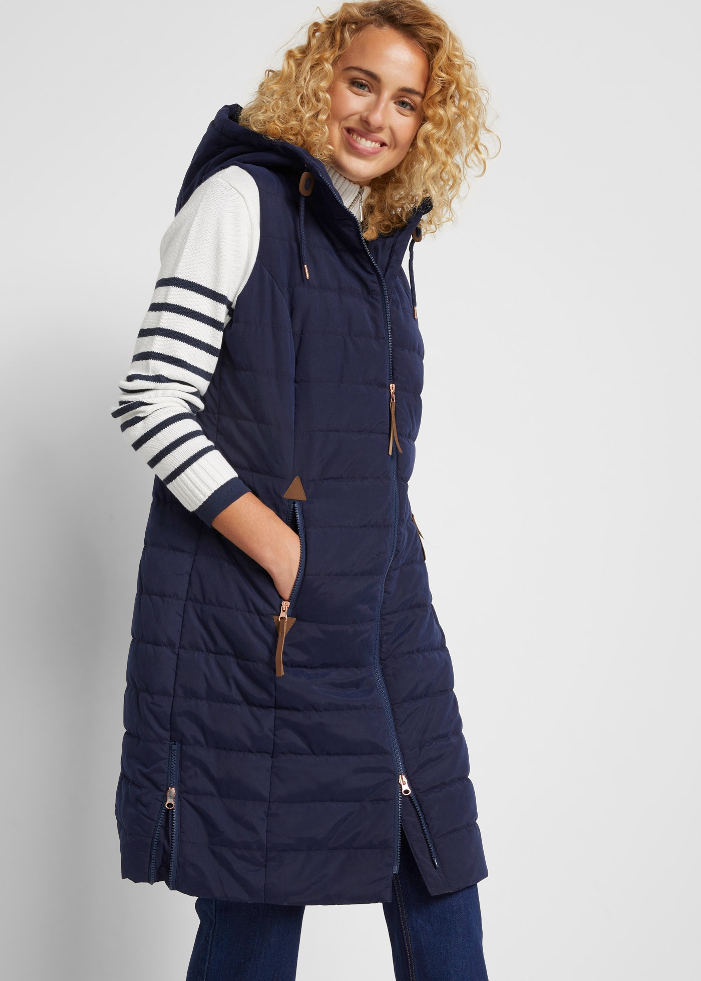 bonprix Loose Fit, sportlicher Stil, Seitenschlitze mit Reißverschluss