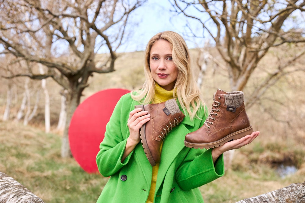Rieker Winterstiefelette, Winterboots, Profilsohle, mit wasserabweisender riekerTEX-Membran