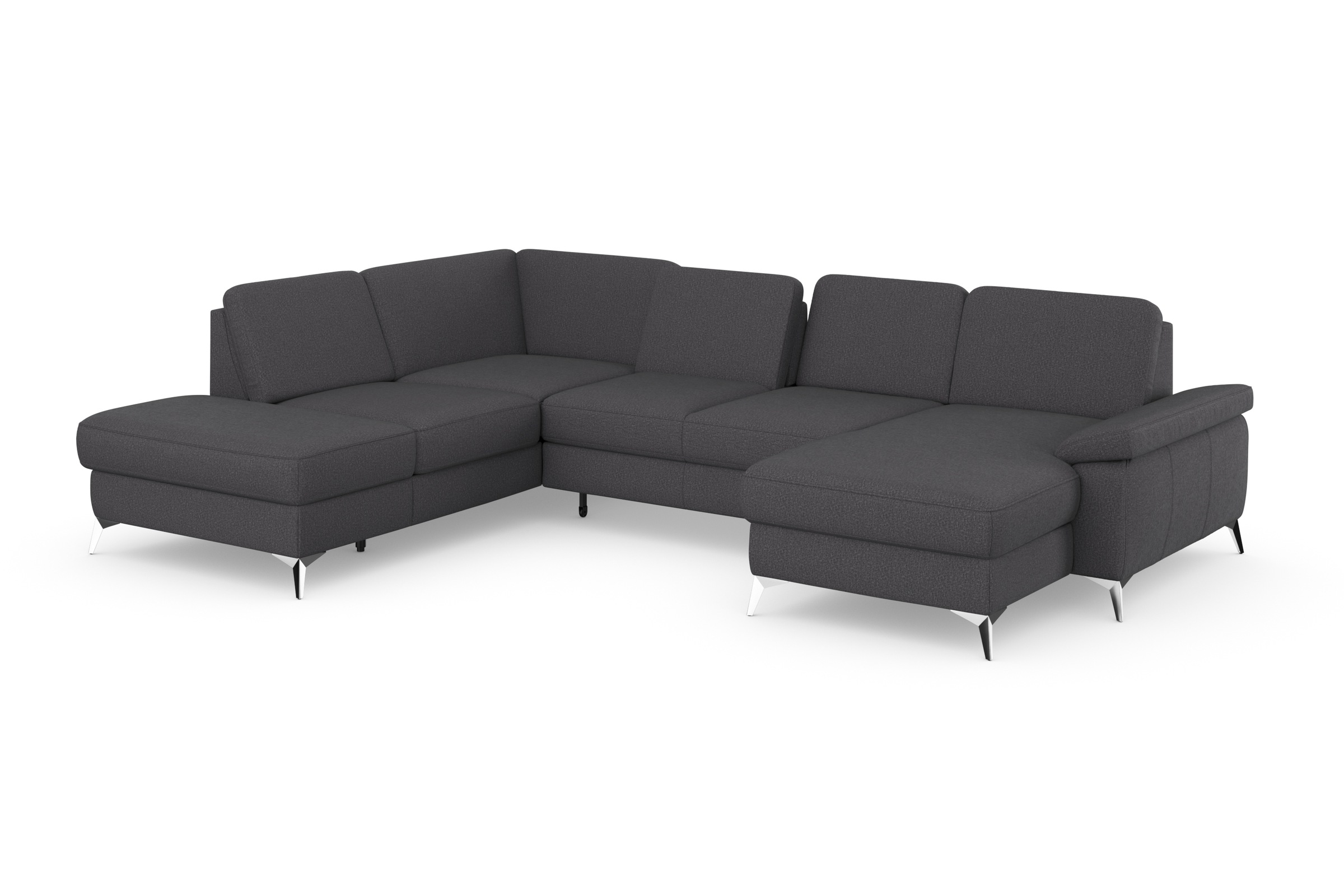 sit&more Wohnlandschaft »Padua U-Form«, inklusive Sitztiefenverstellung, Armteilfunktion und Federkern