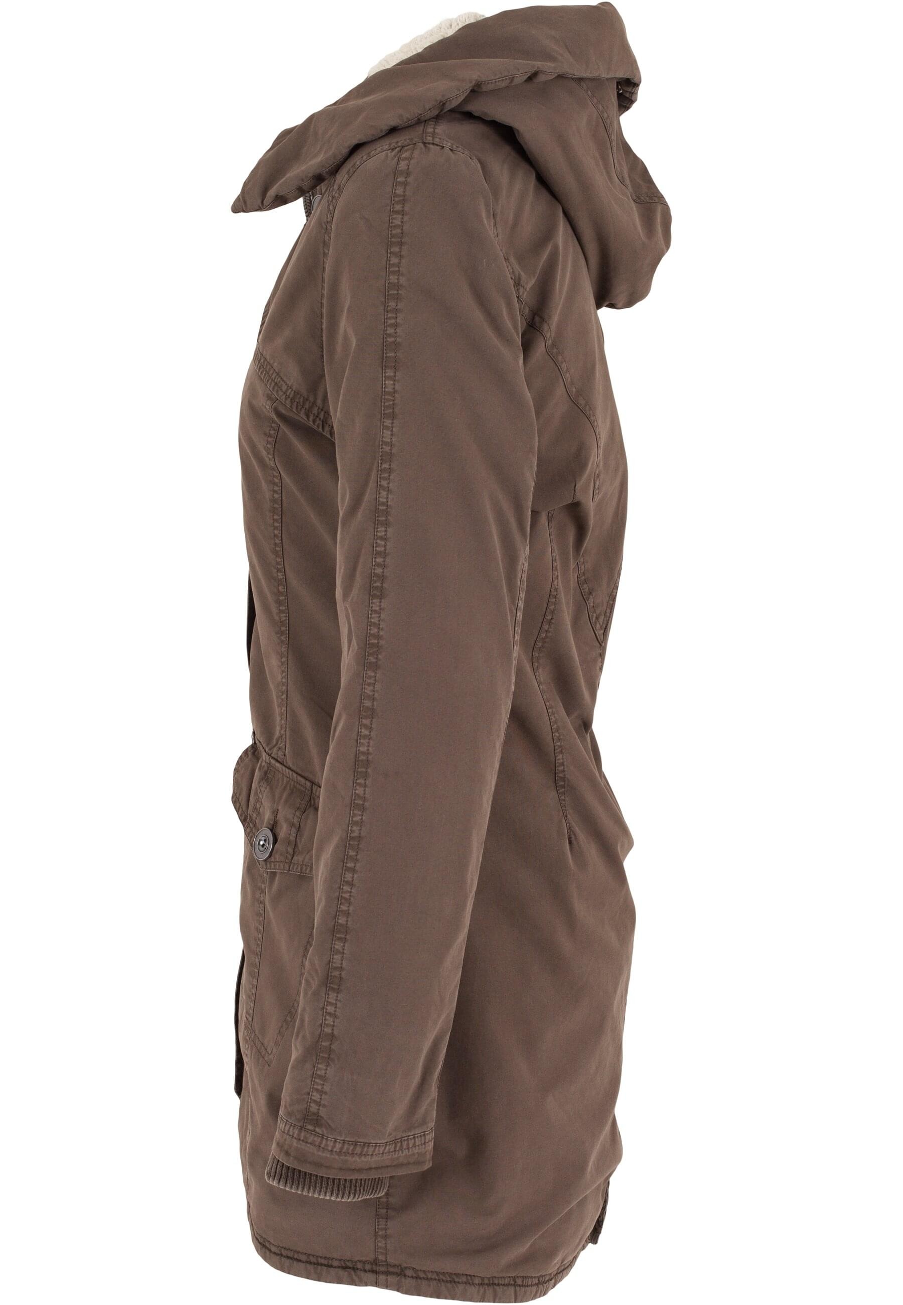 URBAN CLASSICS Winterjacke »Urban Classics Damen Ladies Garment Washed Long Parka«, (1 St.), mit Kapuze