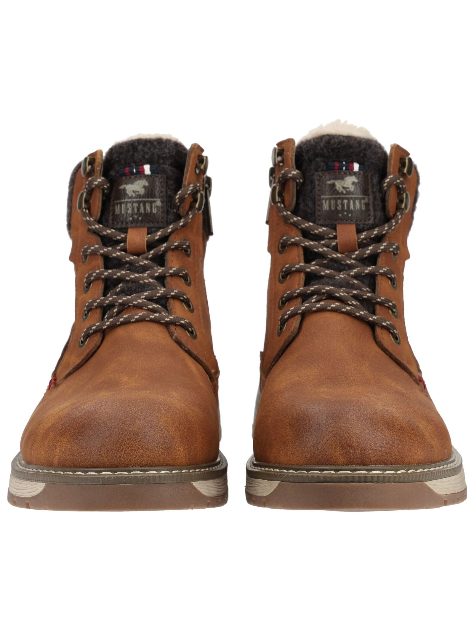 Mustang Shoes Schnürstiefelette »Mustang Shoes Stiefelette Lederimitat«