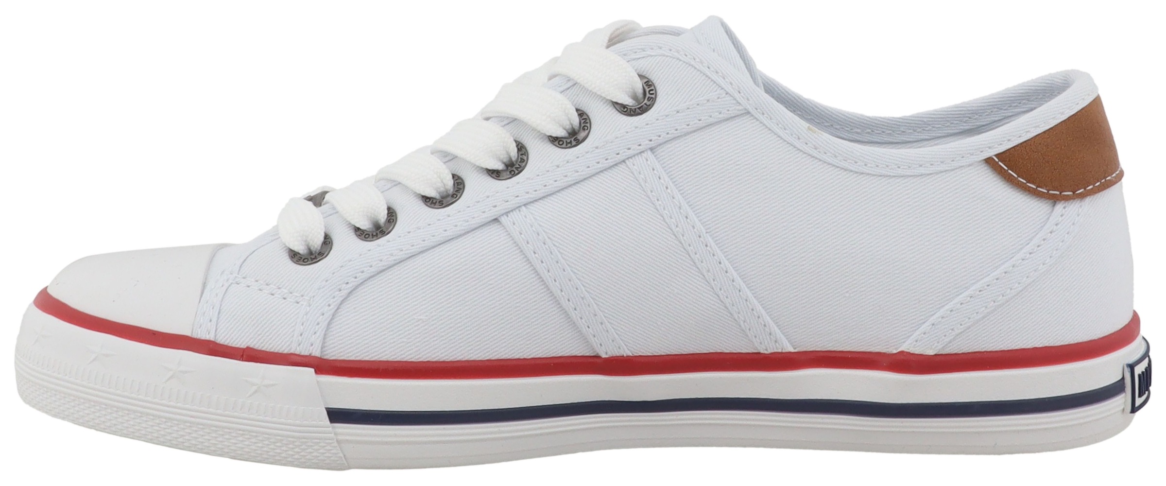 Mustang Shoes Sneaker »Winona«  Freizeitschuh, Halbschuh, Schnürschuh mit seitlichem Logoschriftzug