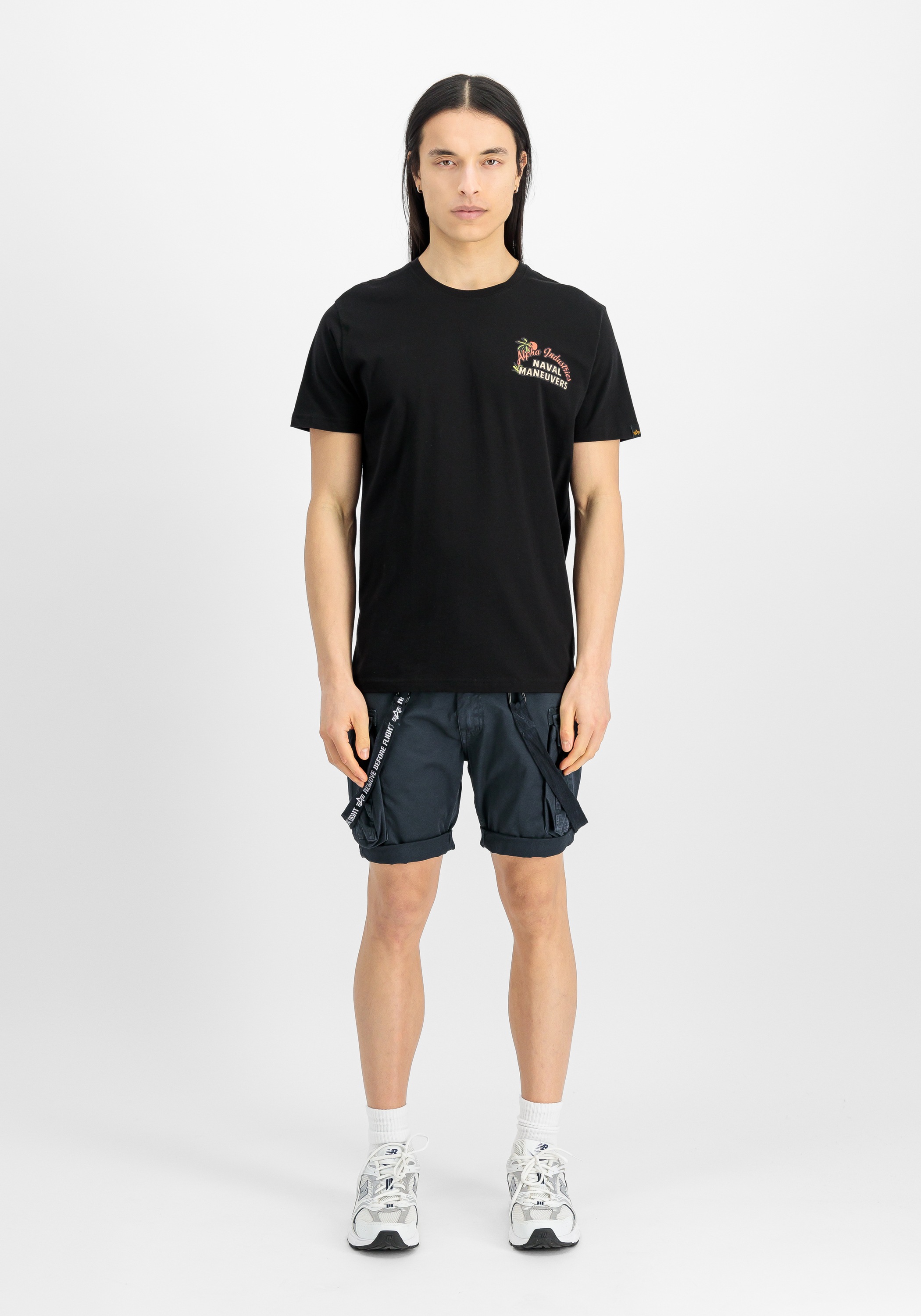Alpha Industries Naval Short Sleeve T-Shirt Black L 2