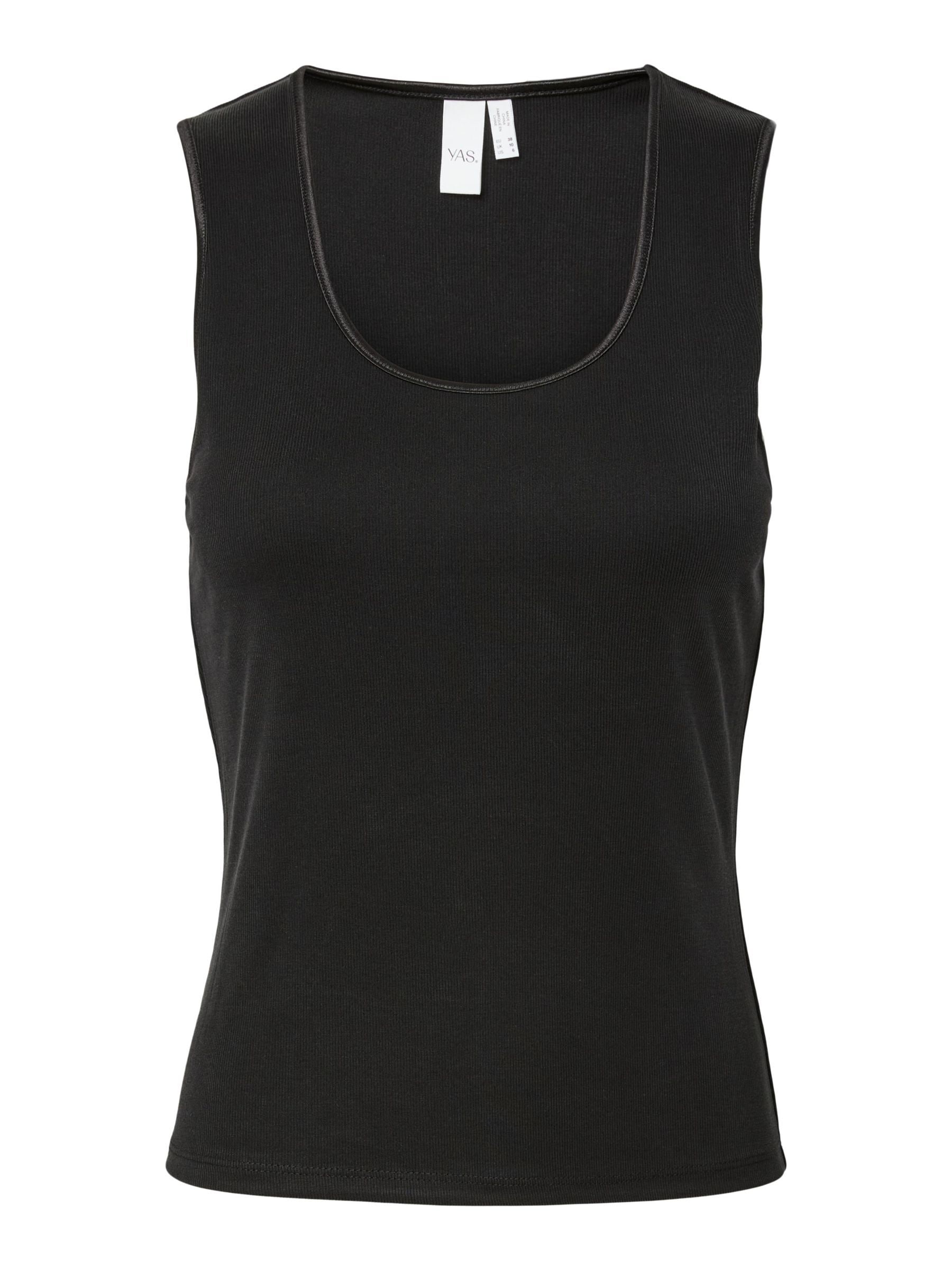 Y.A.S Tanktop »YASPALOMA TANK TOP NOOS« mit Satinpaspel