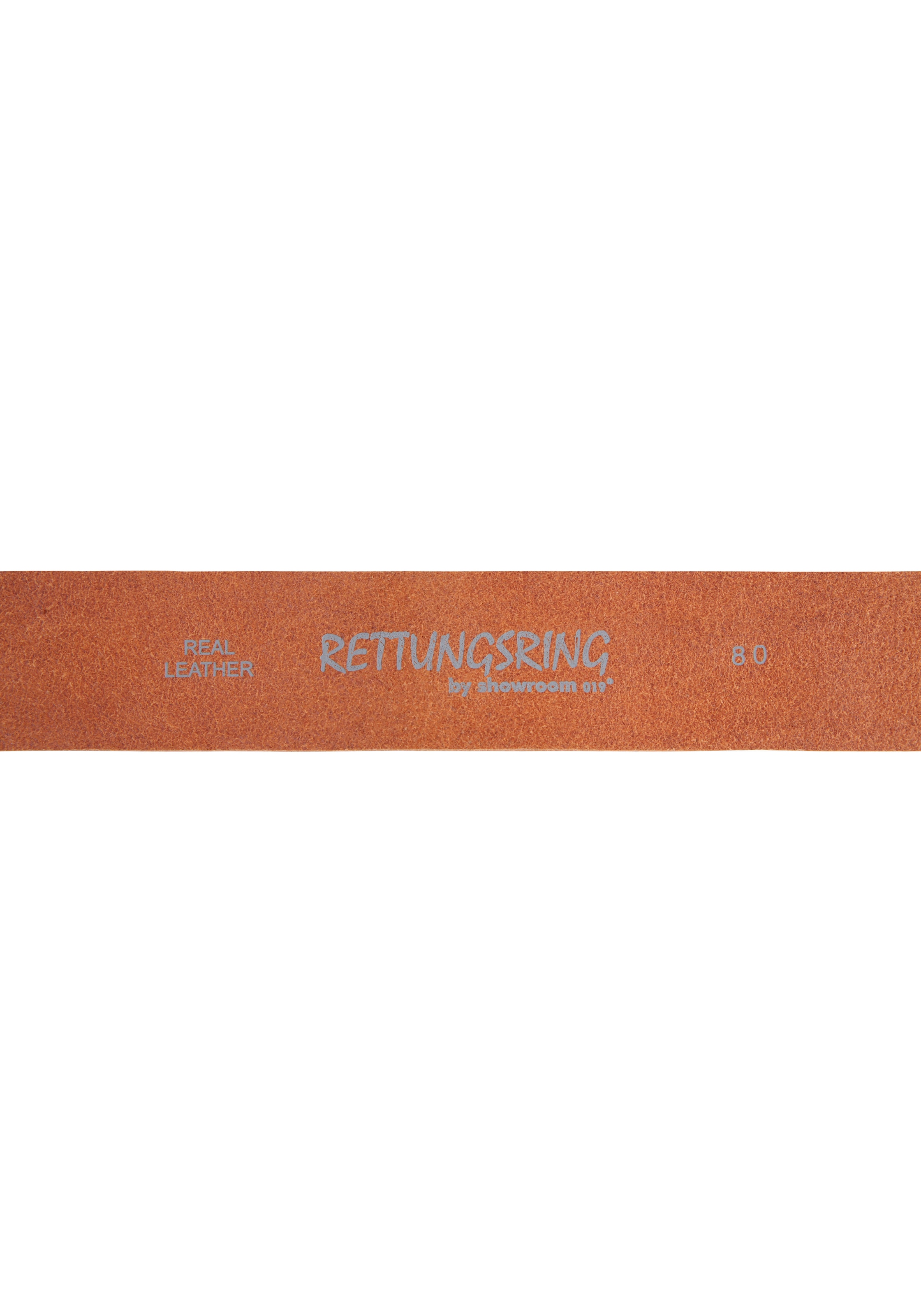 RETTUNGSRING by showroom 019° Ledergürtel, mit austauschbarer Schließe »Oval Nieten Kupfer«