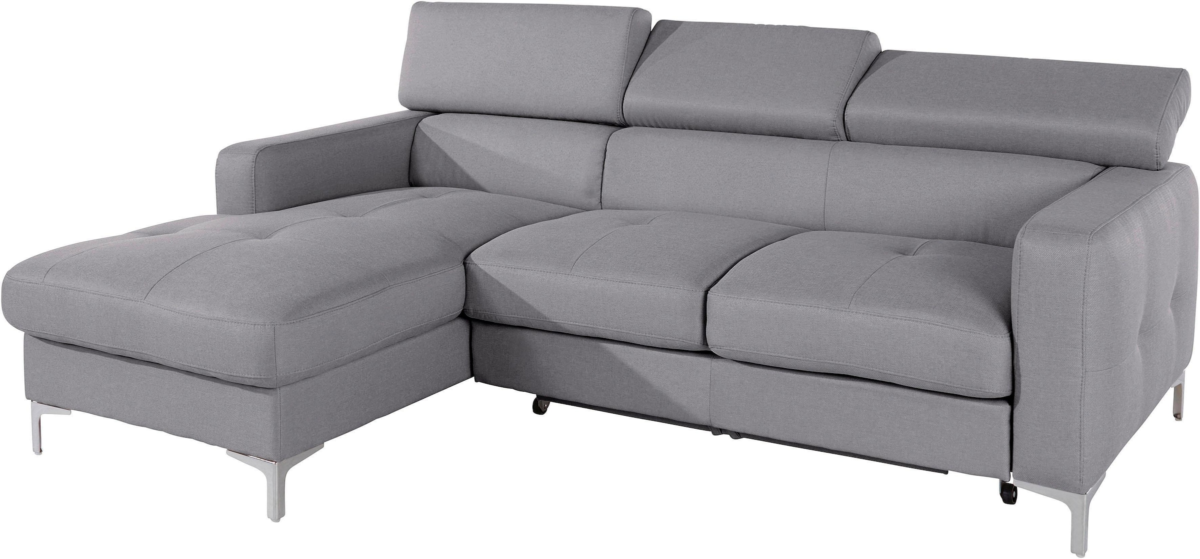 COTTA Ecksofa "Sammy L-Form", mit Kopfteilverstellung, wahlweise mit Bettfu günstig online kaufen